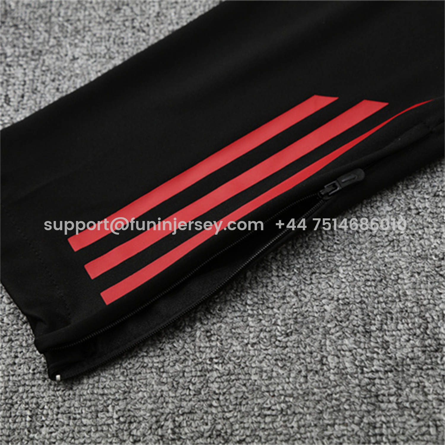 Funinjersey-Liver.pool 25-26 Long Sleeve Training Set - Black Top & Black Pants