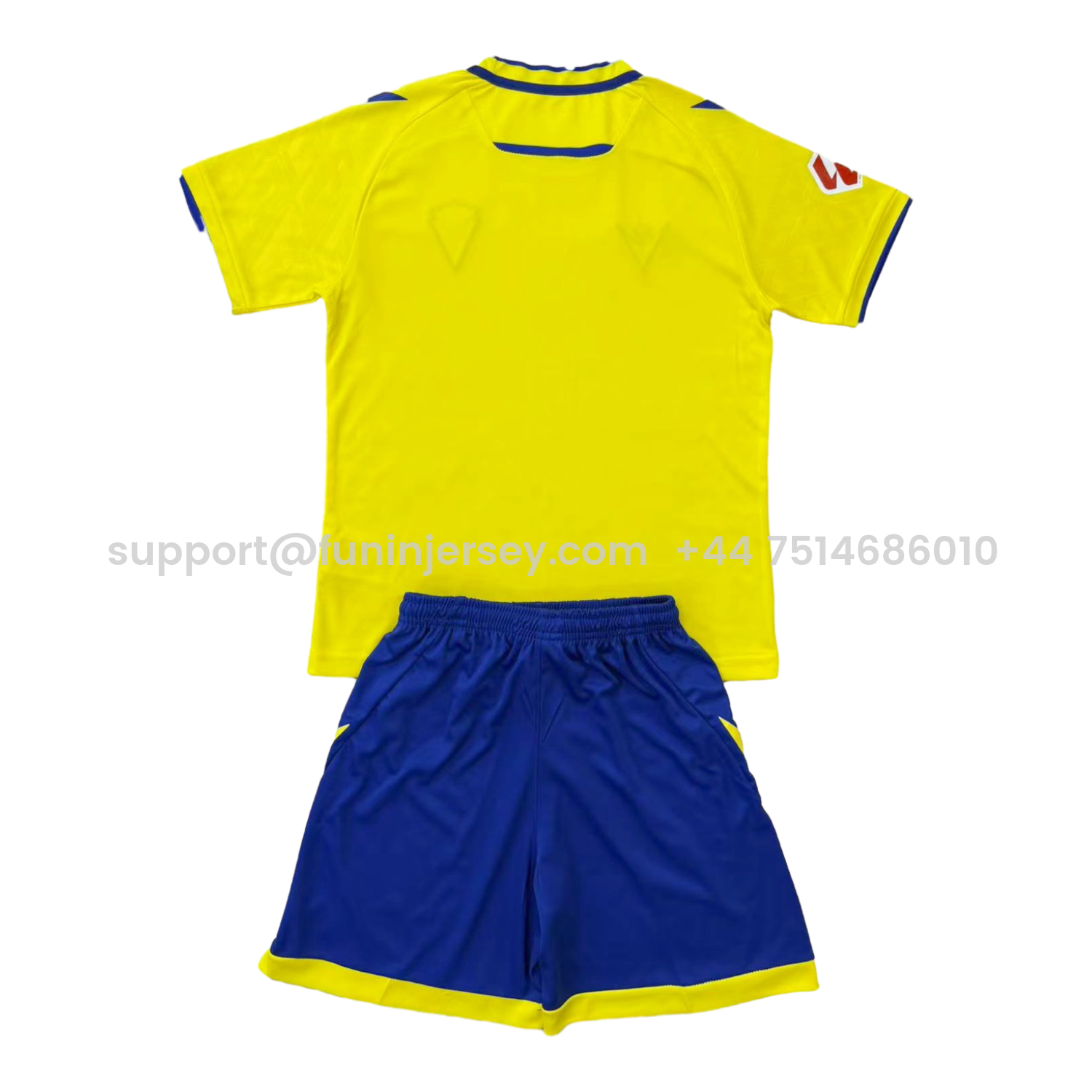 Funinjersey-Cádiz Cadiz 25-26 Home Unsponsored Men's Adult Jersey Set - Fans Version