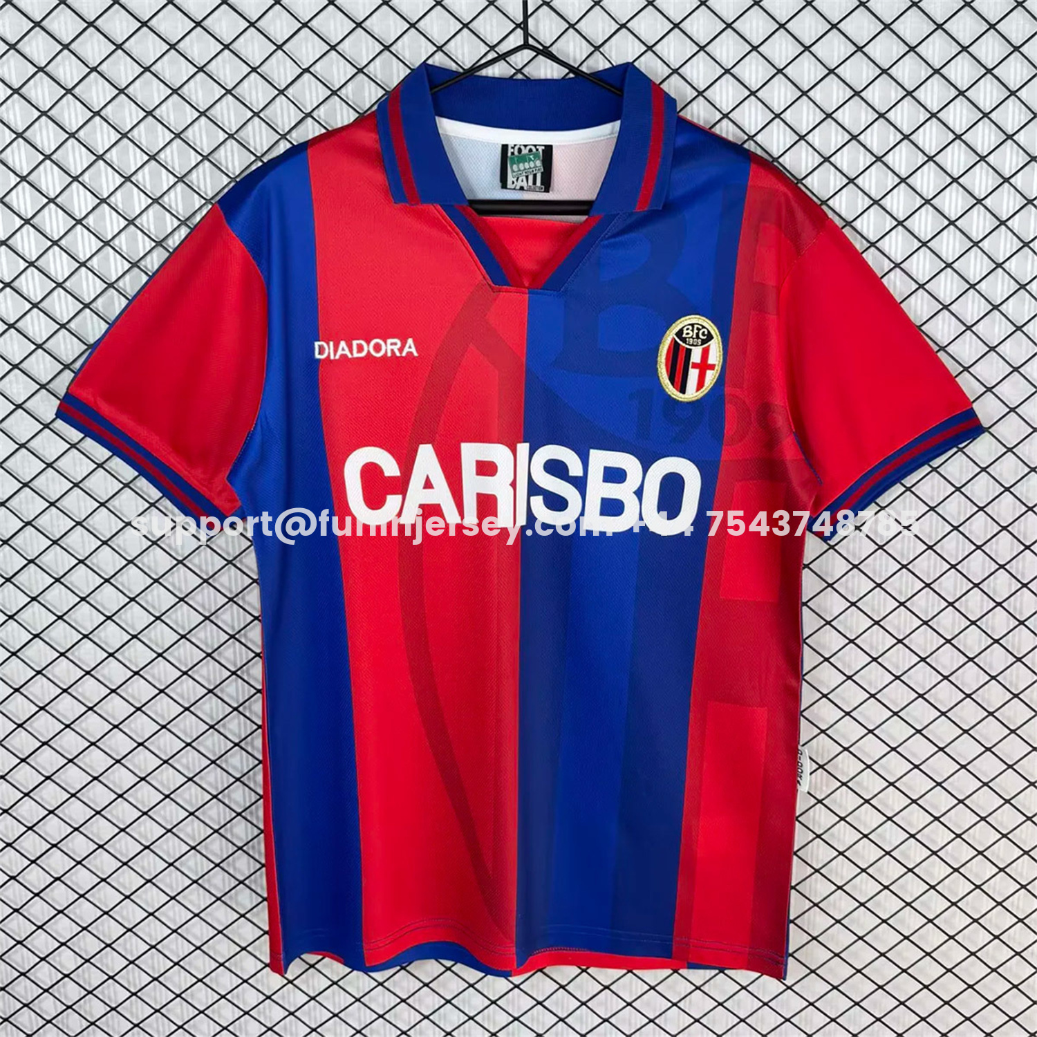 Funinjersey-Retro Bologna1996-97 Home Jersey