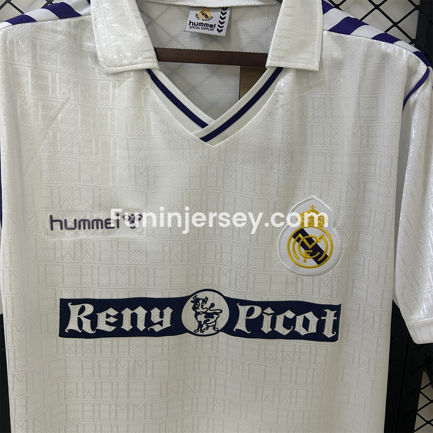 Funinjersey-Retro Real Madrid 1989-90 Home Jersey