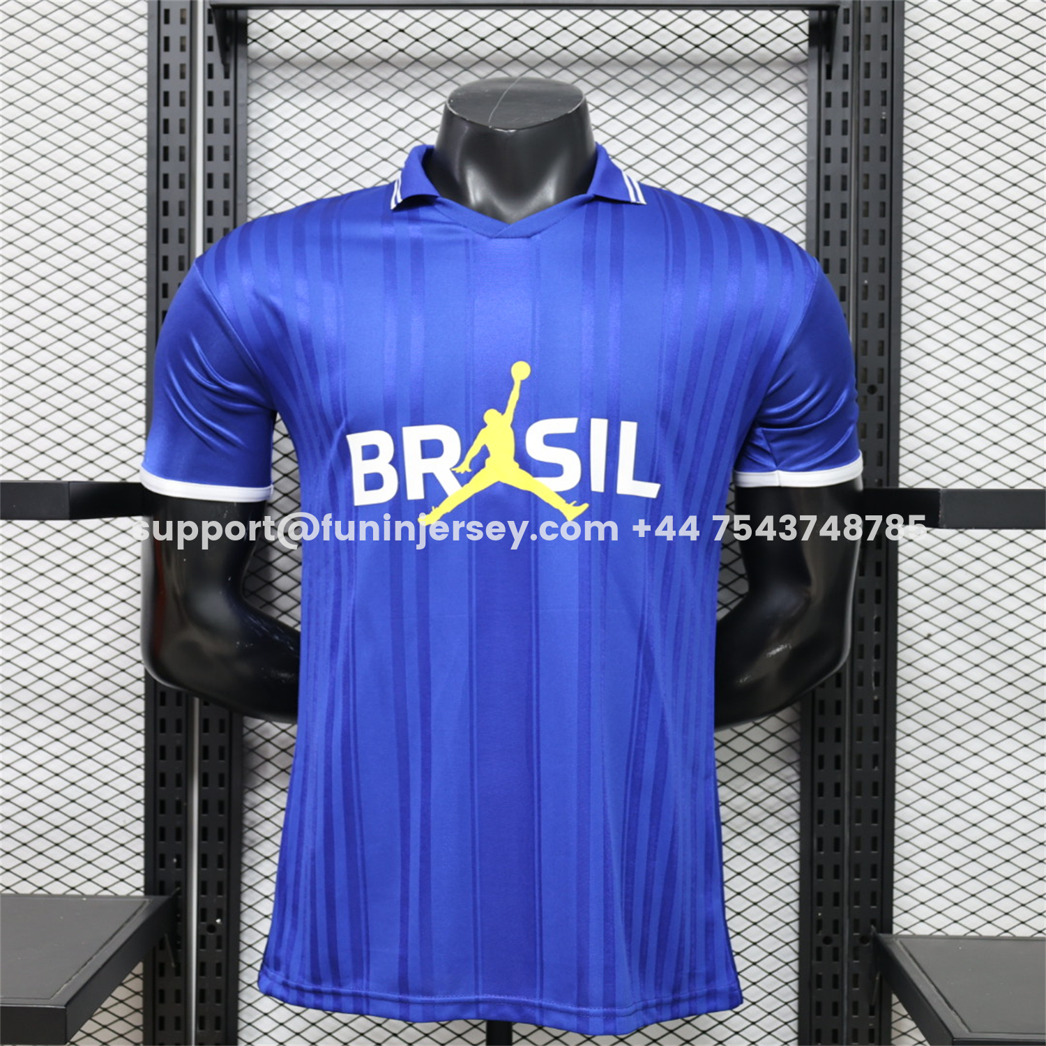 Funinjersey-Brazil 2026 Jordan Royal Blue Special Jersey - Fans Version