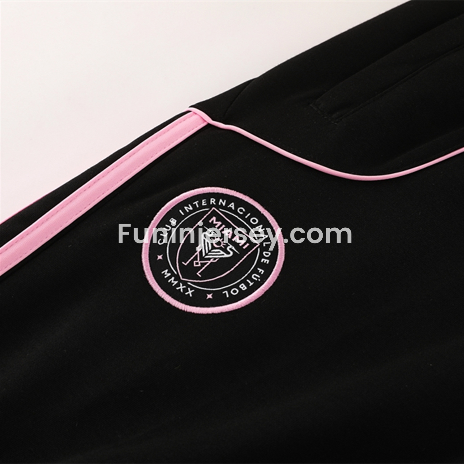 Funinjersey-INT M.A.M 25-26 Long Sleeves Training Hoodie Set - Black Hoodie + Pants