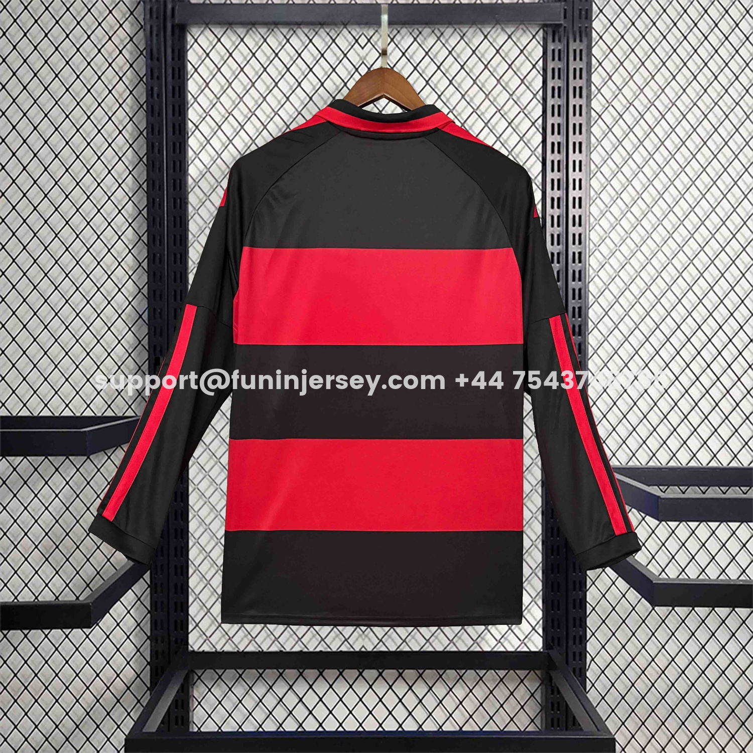 Funinjersey-Flamengo 26-27 Home Long Sleeves Unsponsored Jersey - Fans Version