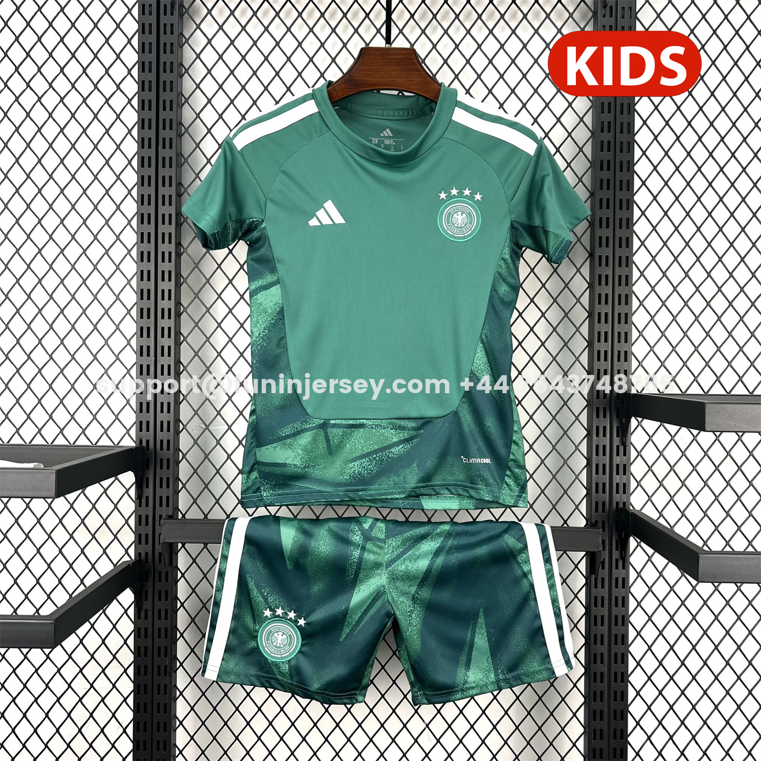 Funinjersey-Germany 2026 Goalkeeper Green Kids Kit