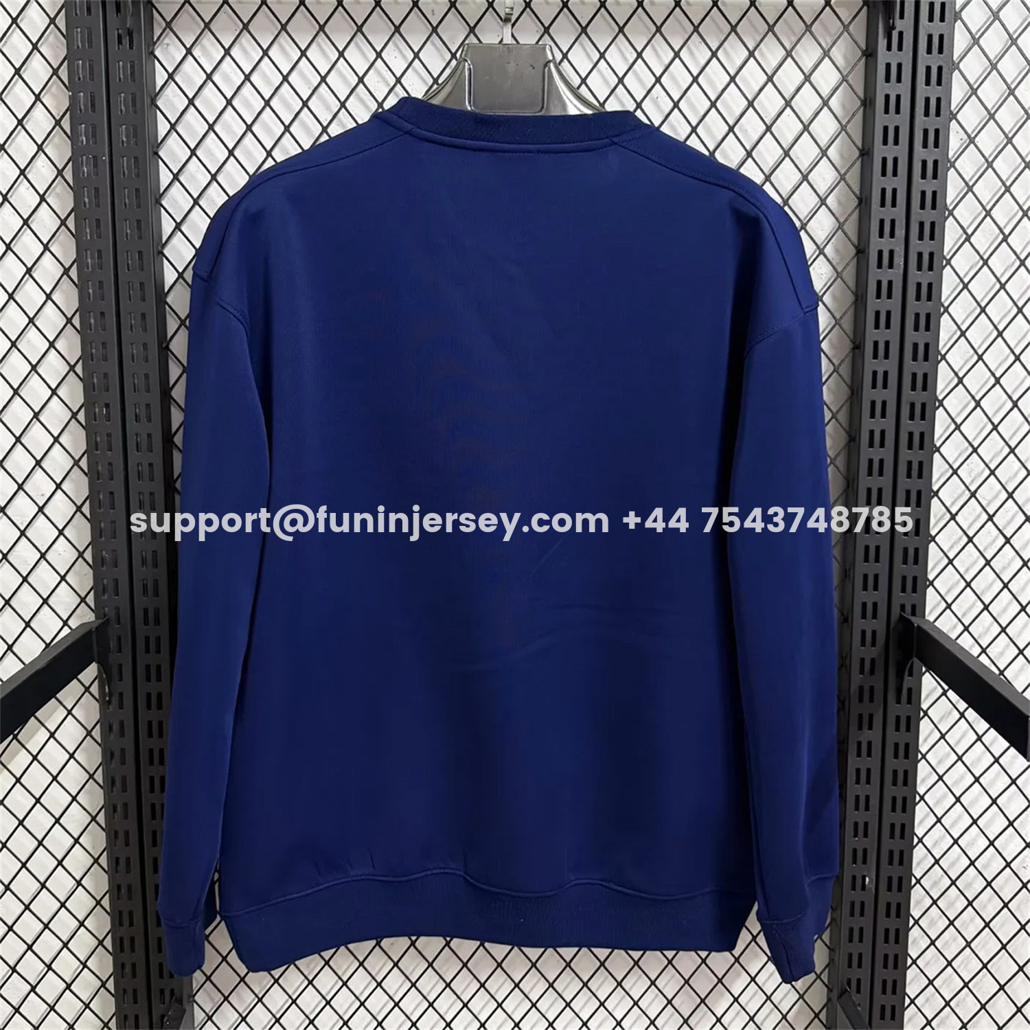 Funinjersey-Paris Saint-Germain PSG 25-26 Blue And Red Unisex Pullover Hoodie