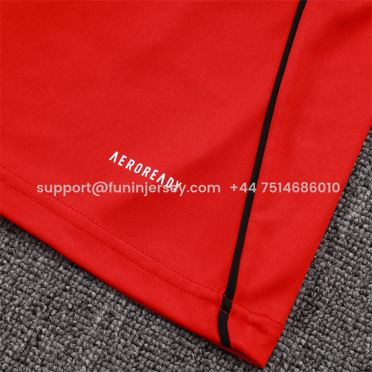 Funinjersey-Liver.pool 25-26 Vest Training Set - Red Vest & Black Shorts