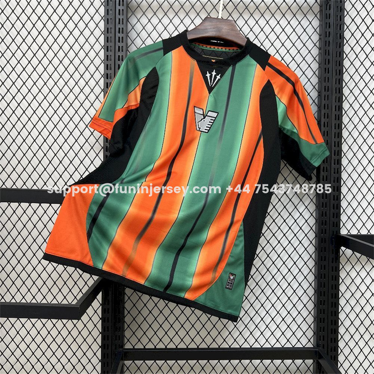 Funinjersey-Venezia FC 25-26 Orange And Green Unsponsored Special Jersey - Fans Version
