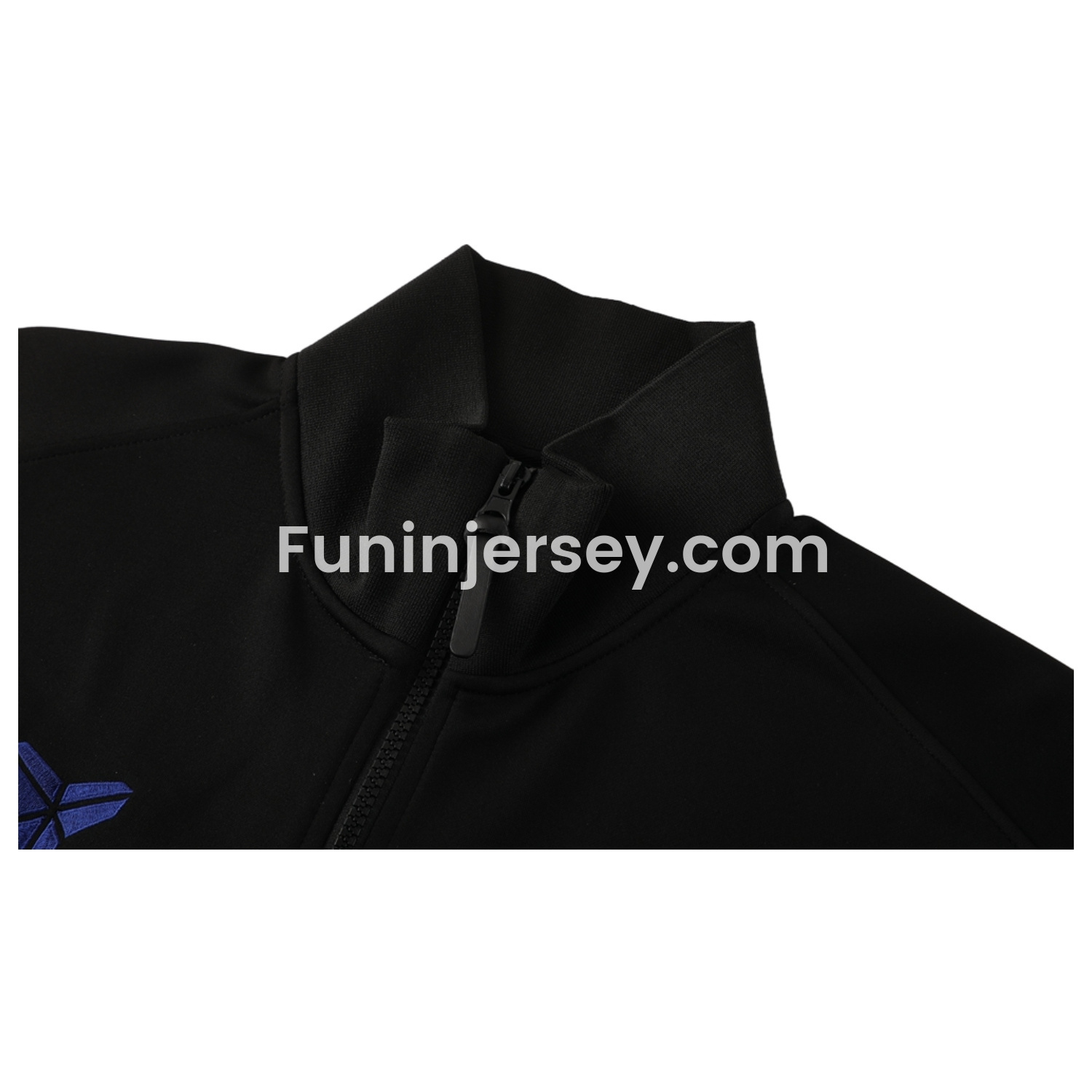 Funinjersey-Barcelona 25-26 Jacket Training Tracksuit - Black top & Black Pants