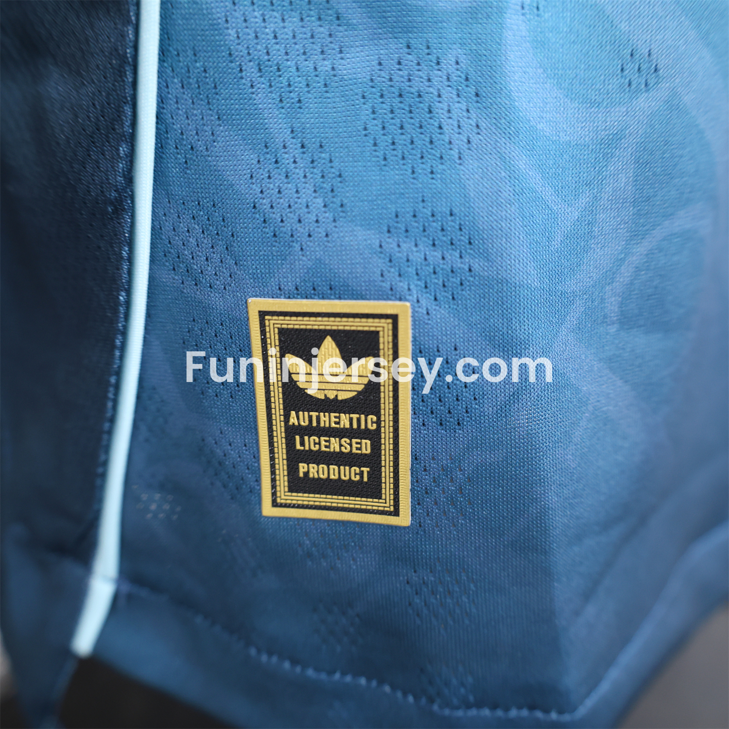 Funinjersey-Real Madrid 25-26 Blue Gradient Jersey with RMFC Pattern - Player Version