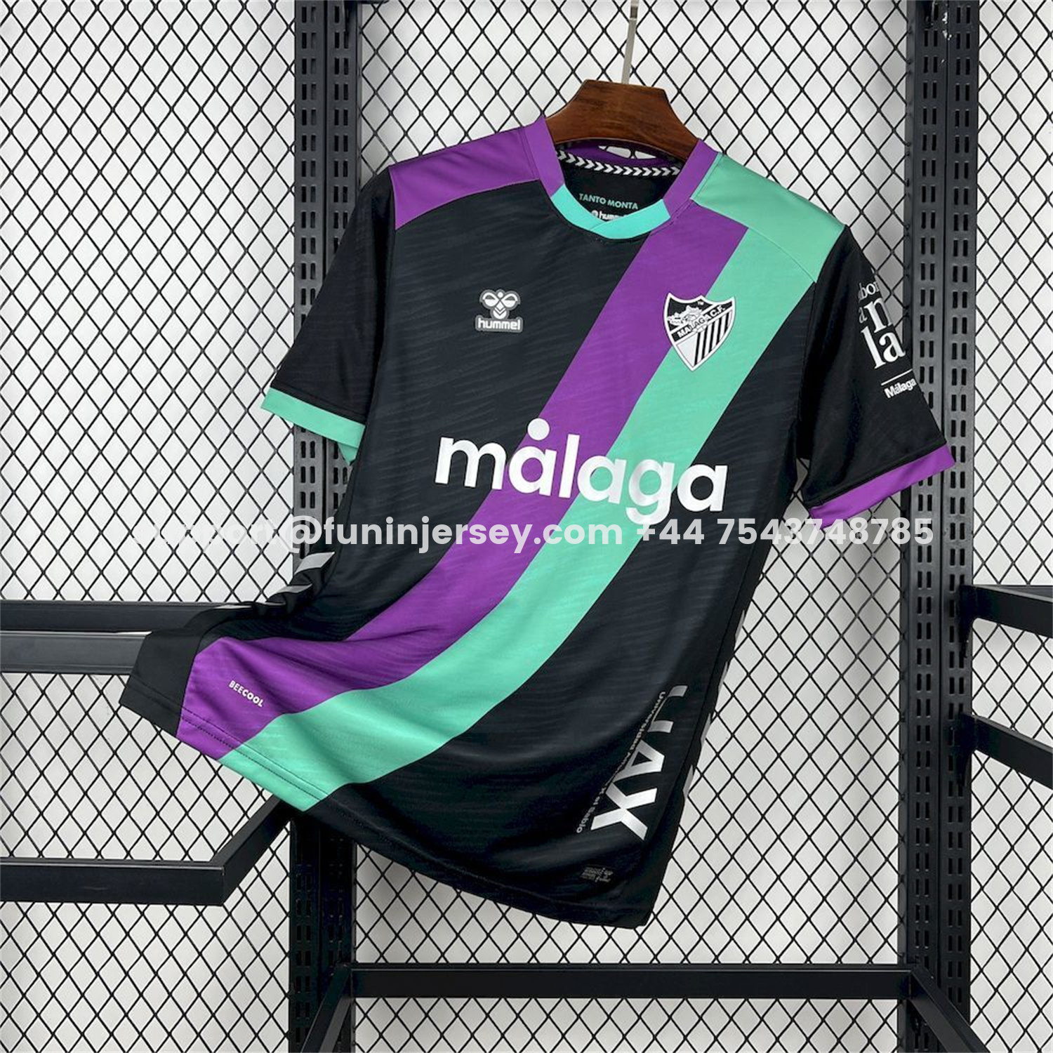 Funinjersey-Malaga 25-26 Away Black Jersey - Fans Version