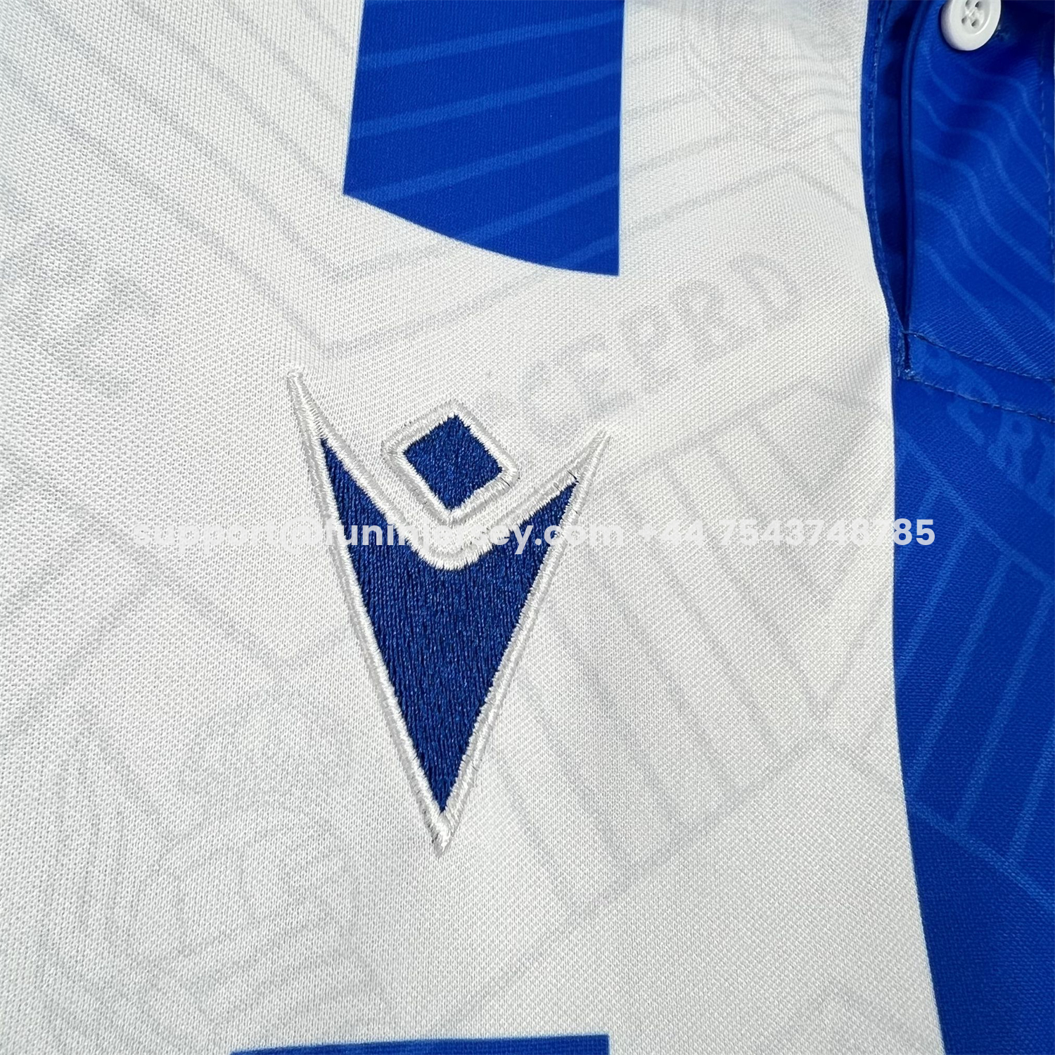 Funinjersey-Real Sociedad 25-26 White With Royal Blue Retro Style Special Jersey - Fans Version