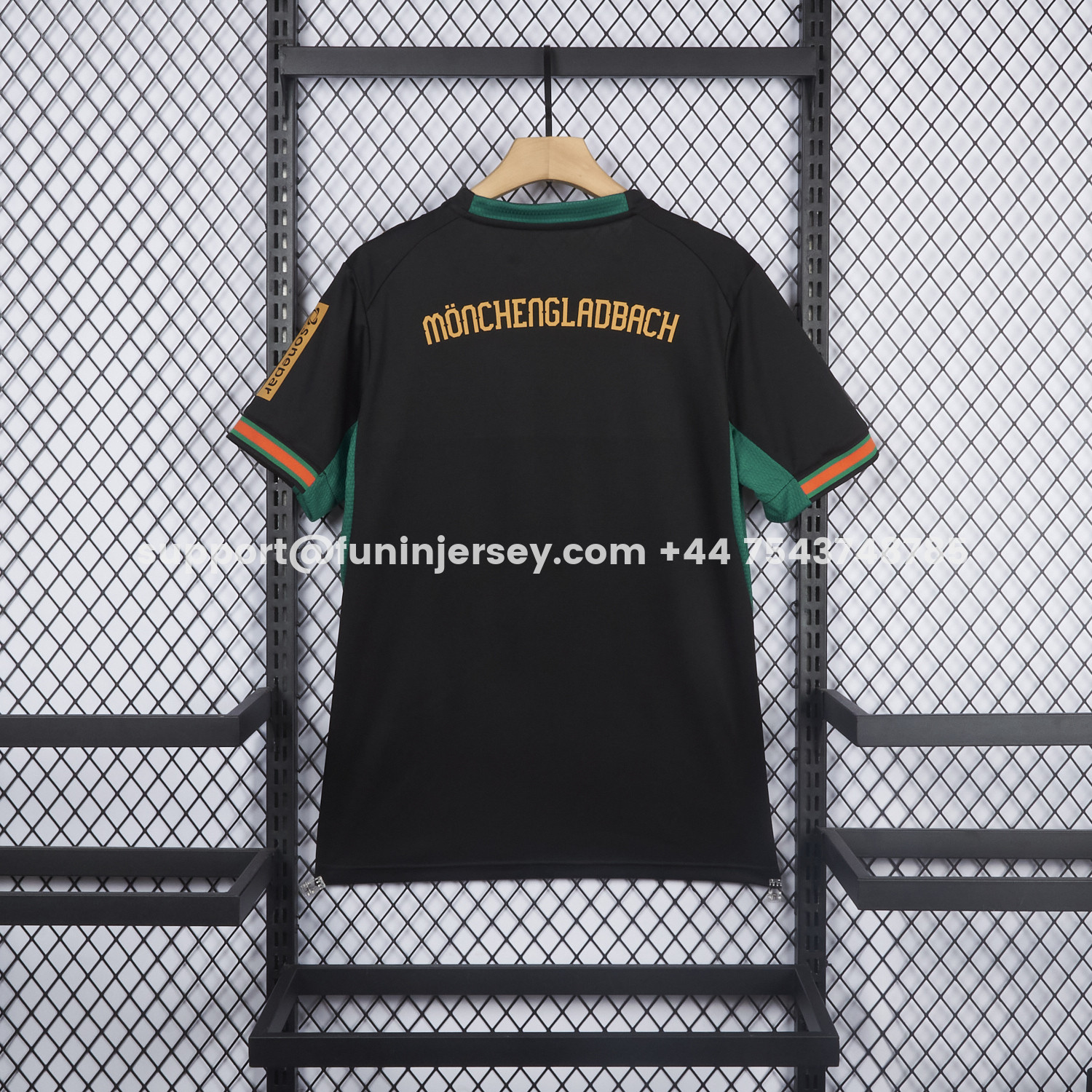 Funinjersey-Borussia Mönchengladbach 26-27 Away Black Jersey - Fans Version