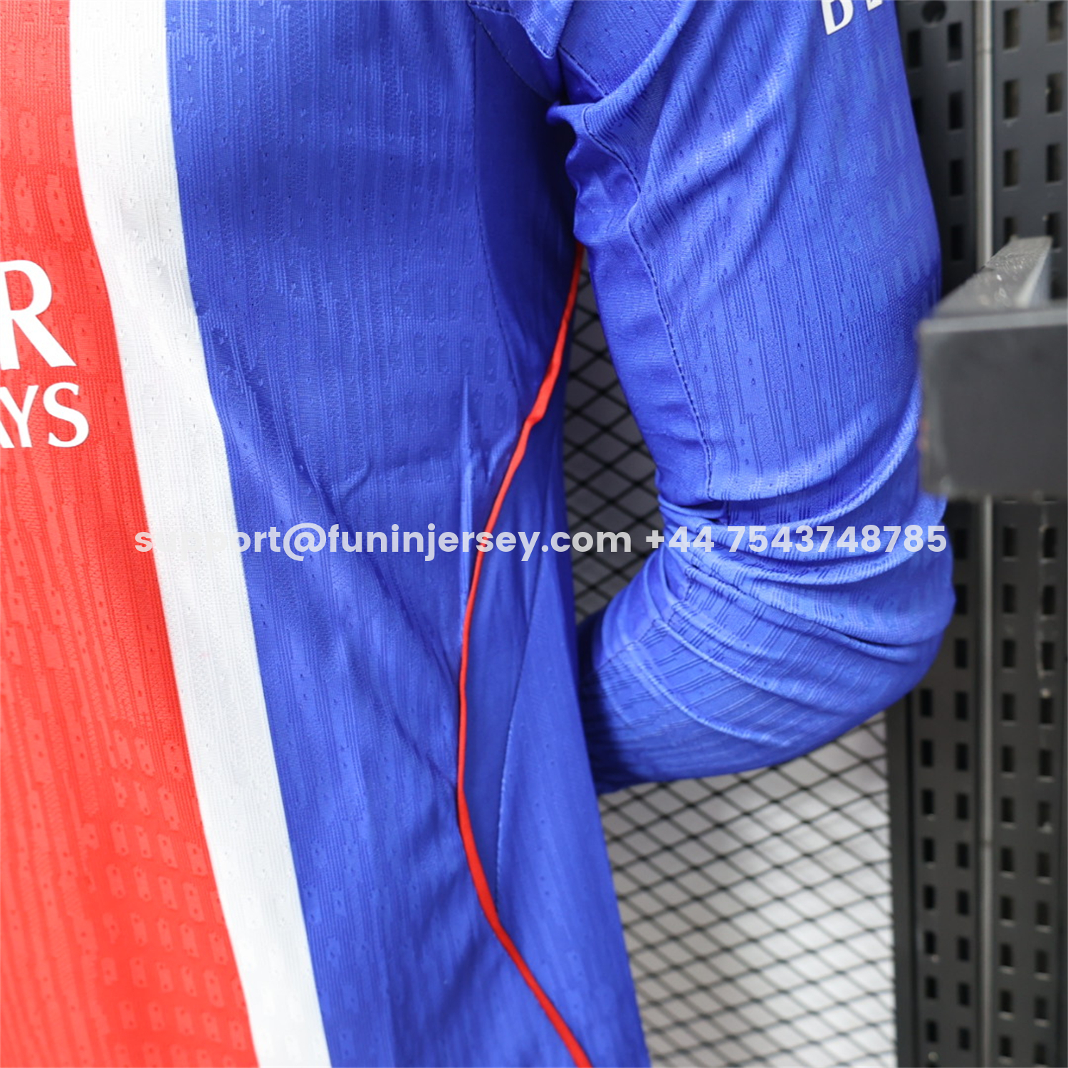 Funinjersey-Paris Saint-Germain PSG 26-27 Home Long Sleeves Jersey - Player Version