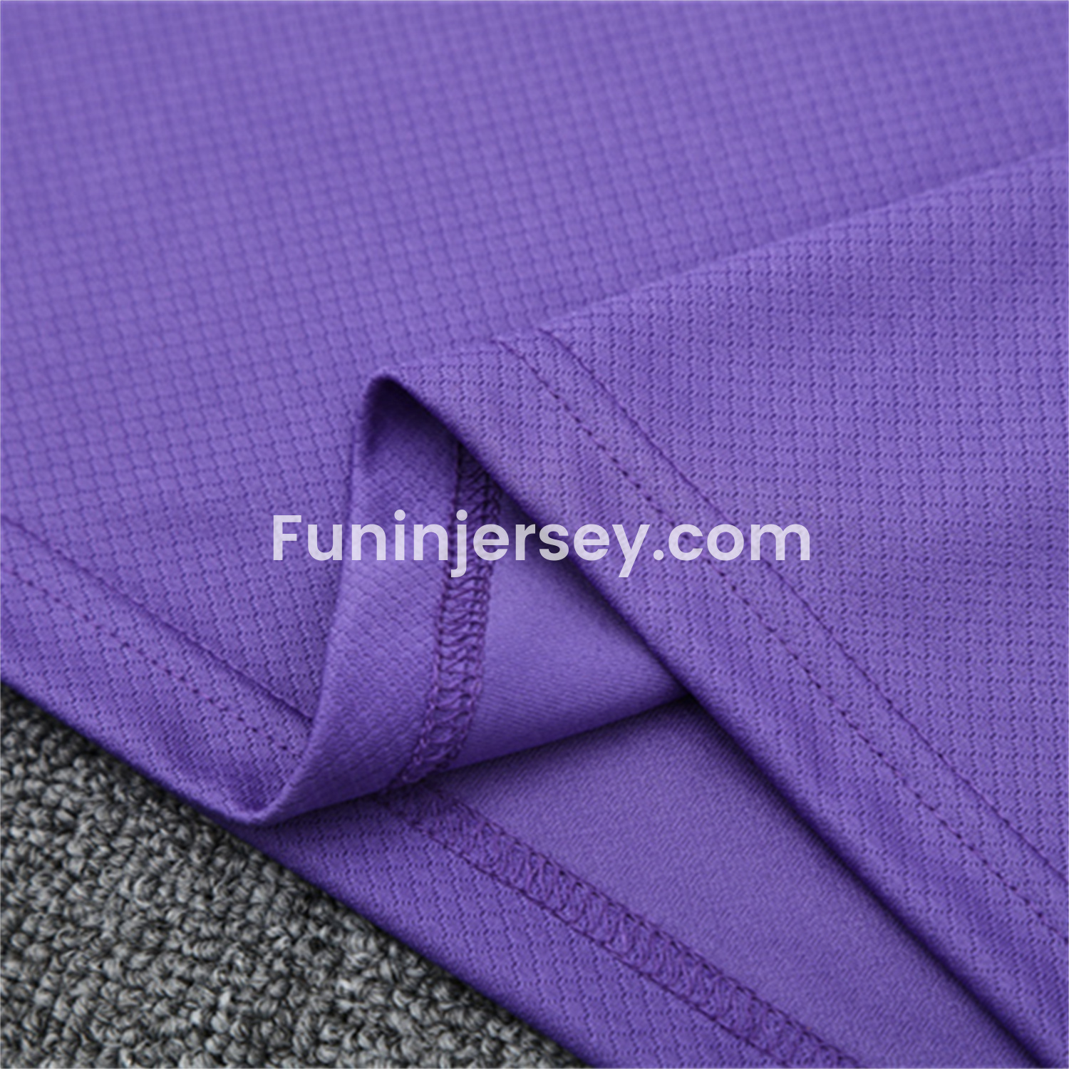 Funinjersey-Atletico Madrid 25-26 Kids Short-Sleeve Training Set - Purple Top & Royal Blue shorts