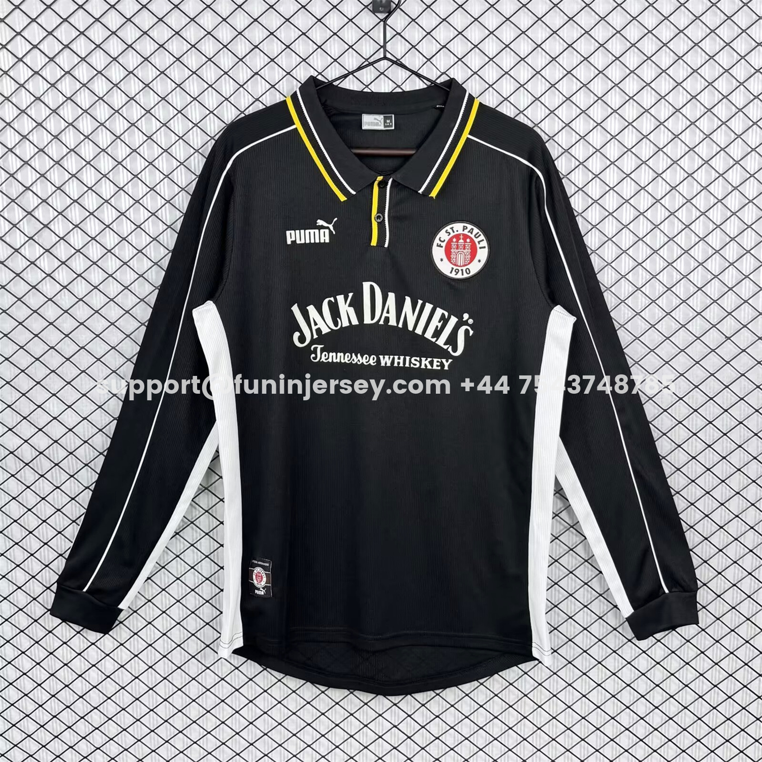 Funinjersey-Retro St. Pauli 1999-00 Away Long Sleeves Jersey