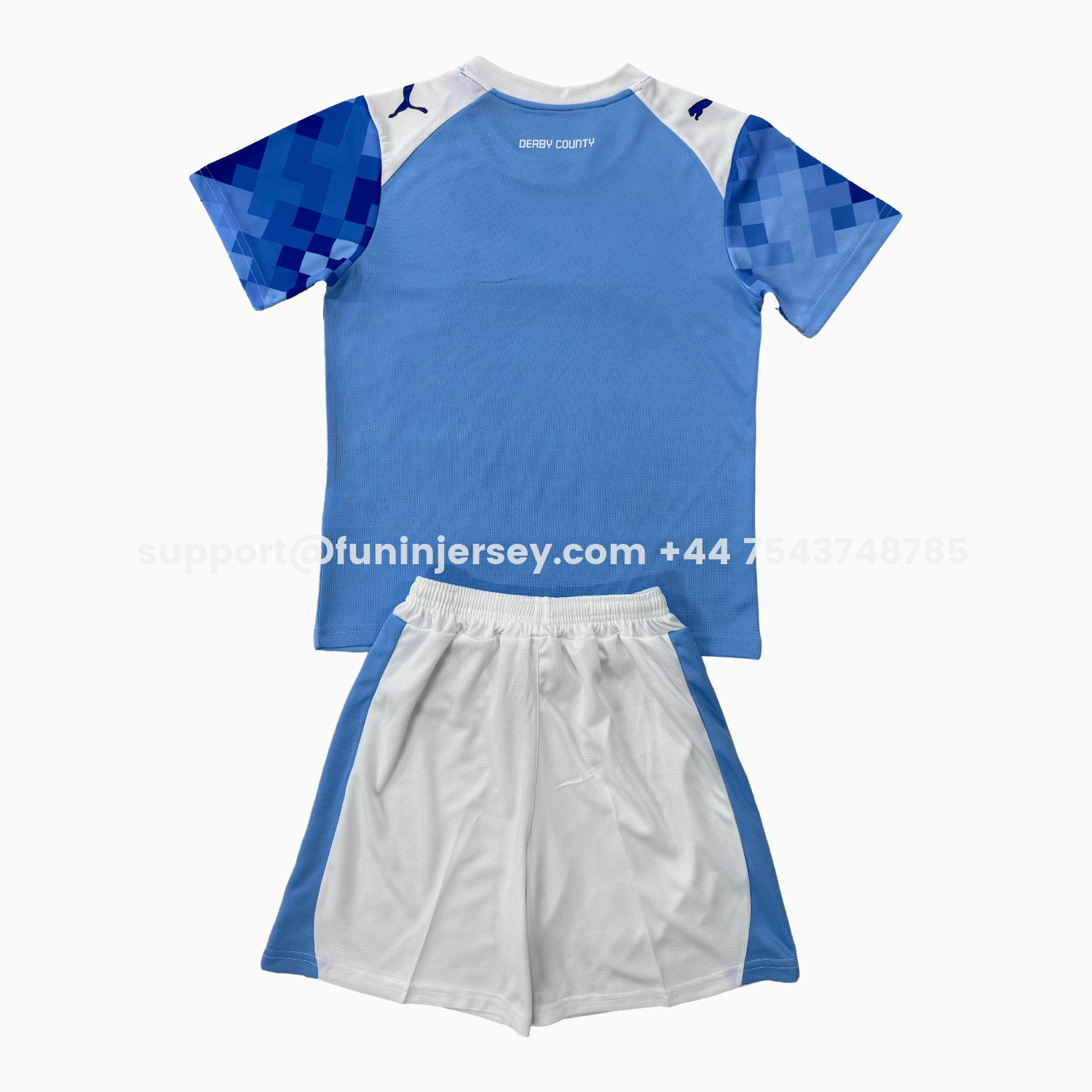 Funinjersey-Derby County 25-26 Third Blue Men's Adult Jersey Set - Fans Version