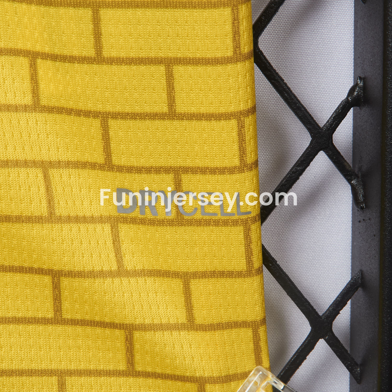 Funinjersey-Dortmund 25-26 Pre-Match Training Yellow Brickwork Pattern Jersey - Fans Version