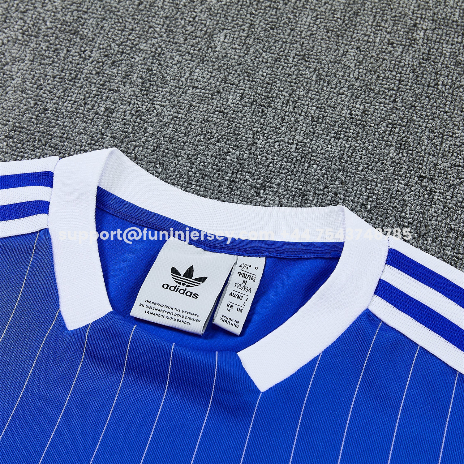Funinjersey-C.H.E.L.S.E.A 25-26 Retro Style Short-Sleeve Training Set - Blue Top & White Pants