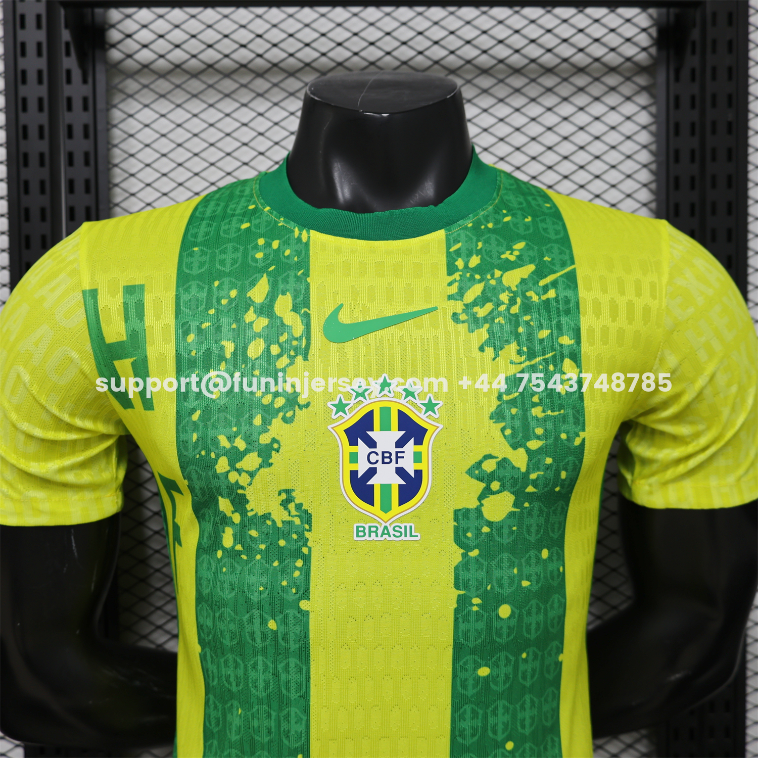 Funinjersey-Brazil 2026 Yellow And Green Special Jersey - Player Version