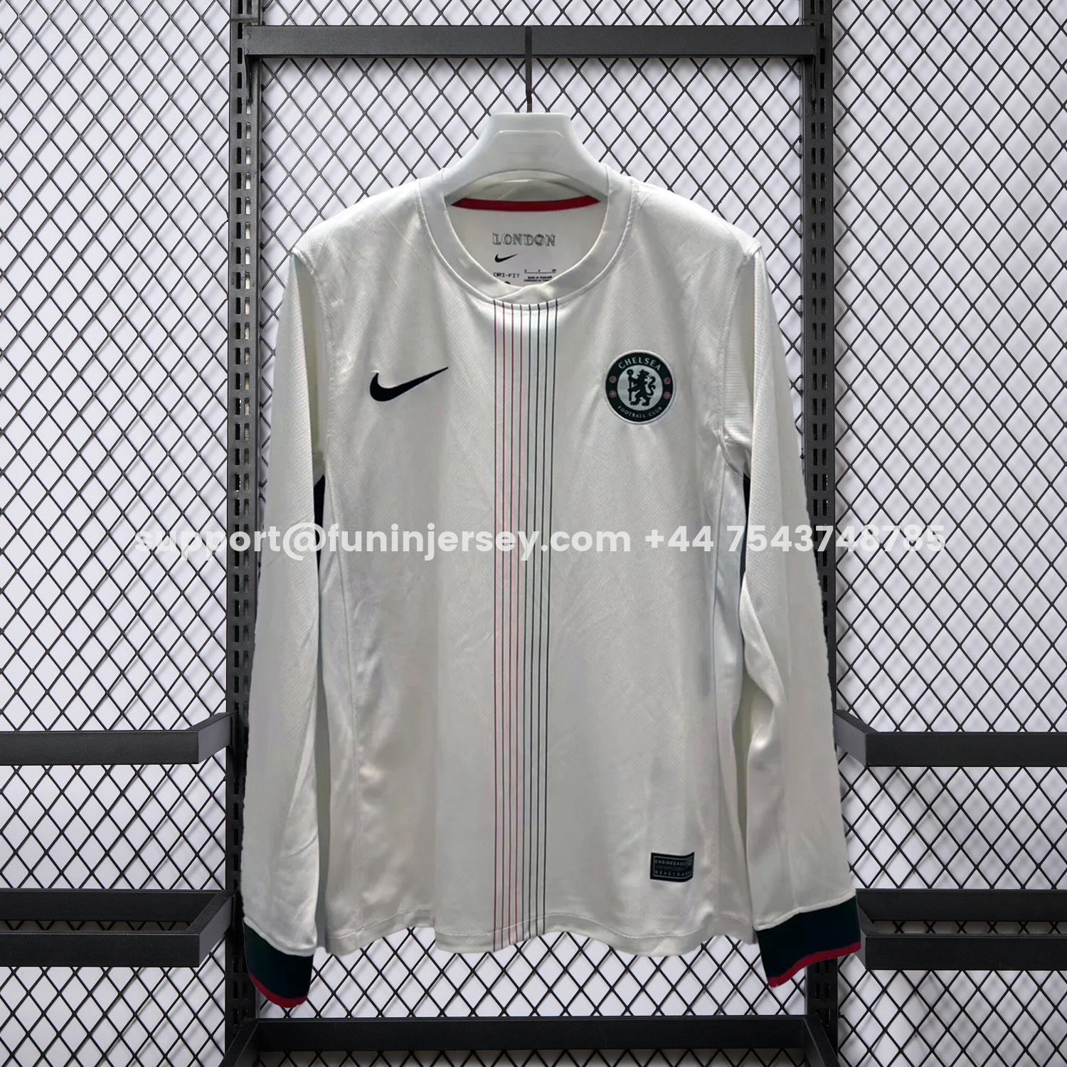 Funinjersey-C.H.E.L.S.E.A 25-26 Away Long Sleeves Jersey - Fans Version