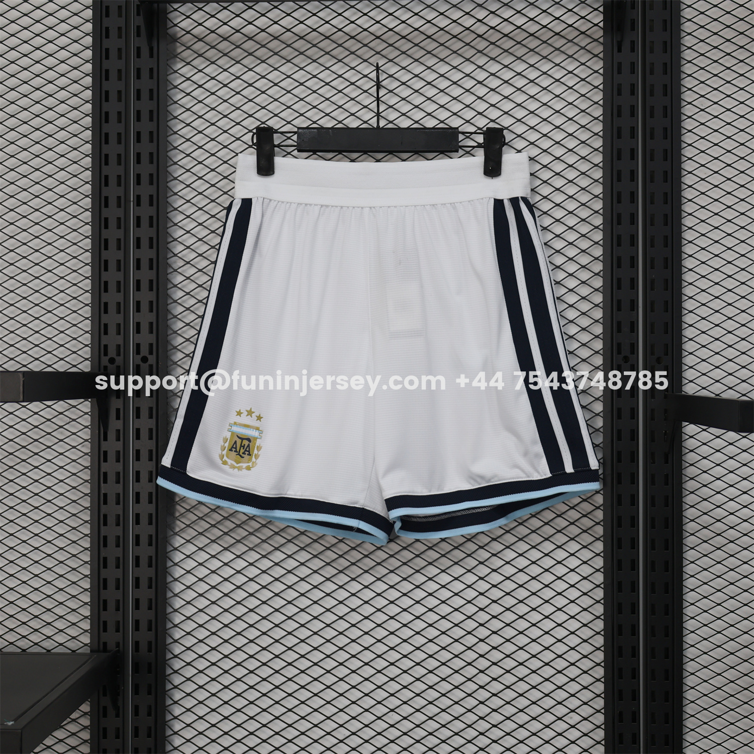 Funinjersey-Argentina 2026 White Shorts - Player Version