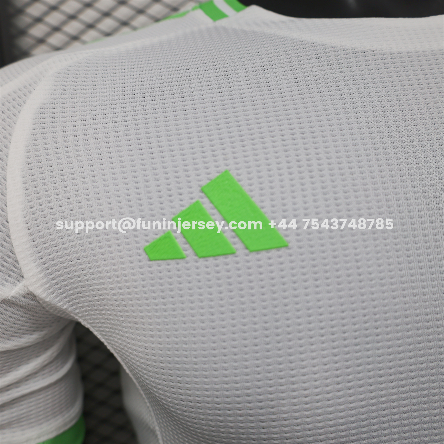 Funinjersey-Algeria 25-26 Whie Jersey with Green - Player Version