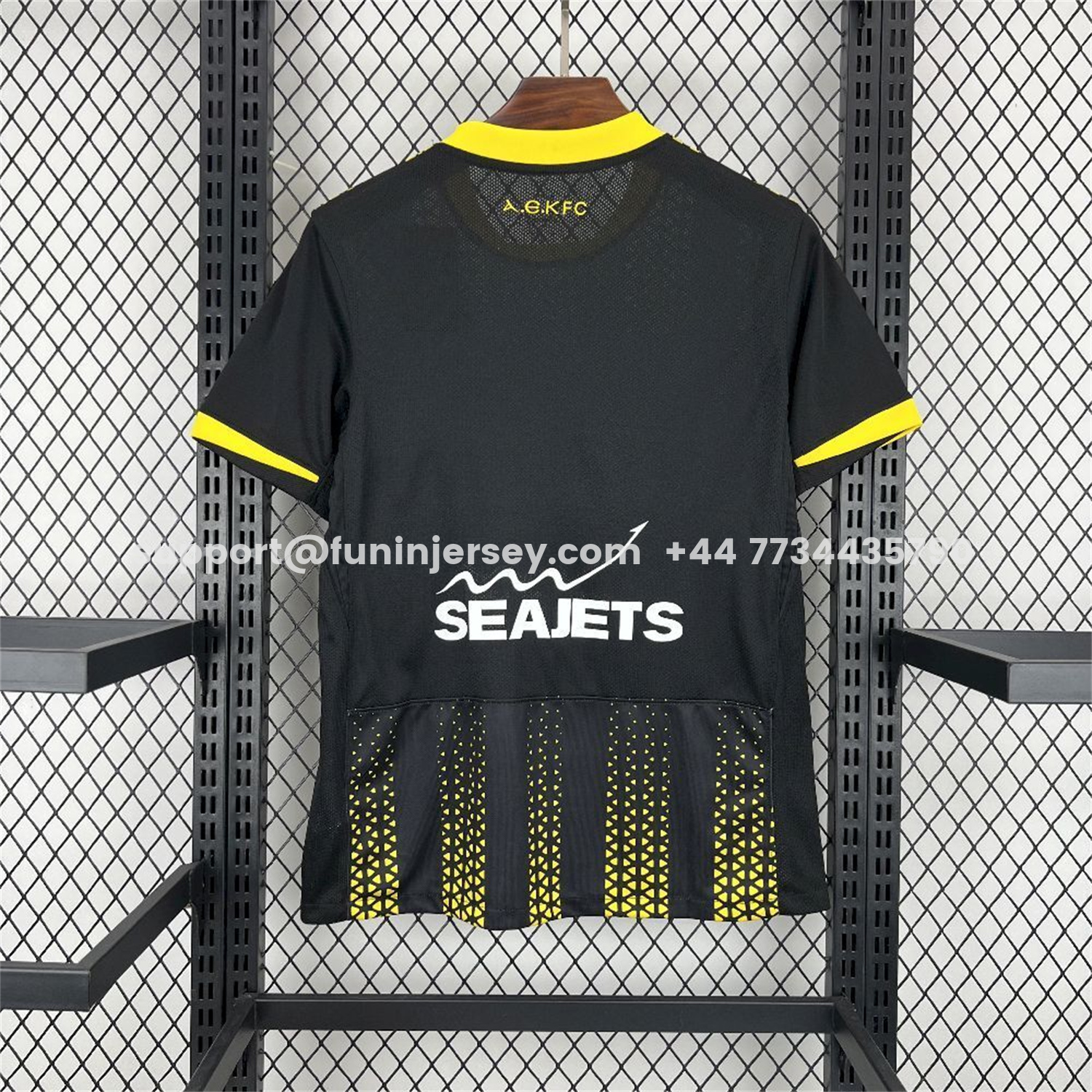 Funinjersey-AEK Athens 25-26 Away Black Jersey - Fans Version