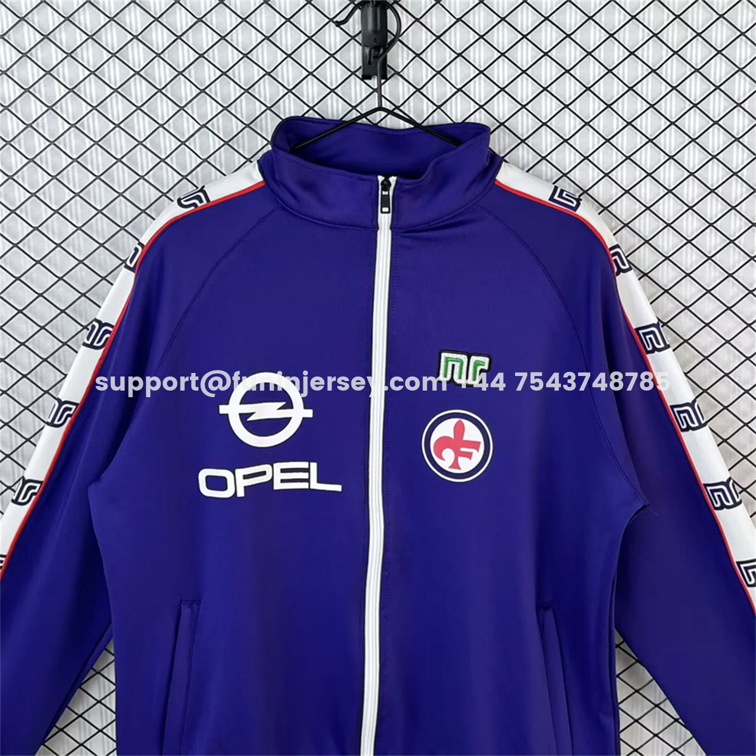 Funinjersey-Retro Fiorentina 1985-86 Windbreaker Jacket - Blue