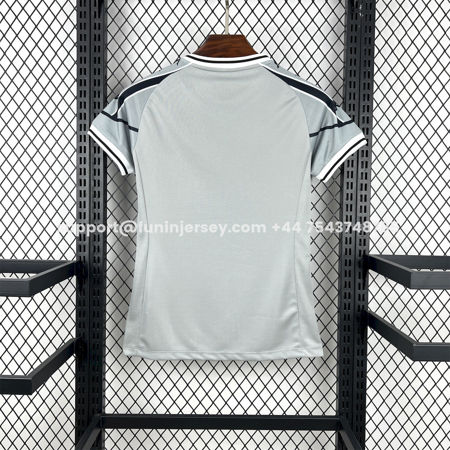 Funinjersey-Women's Vasco da Gama 25-26 Grey Pre-Match Jersey