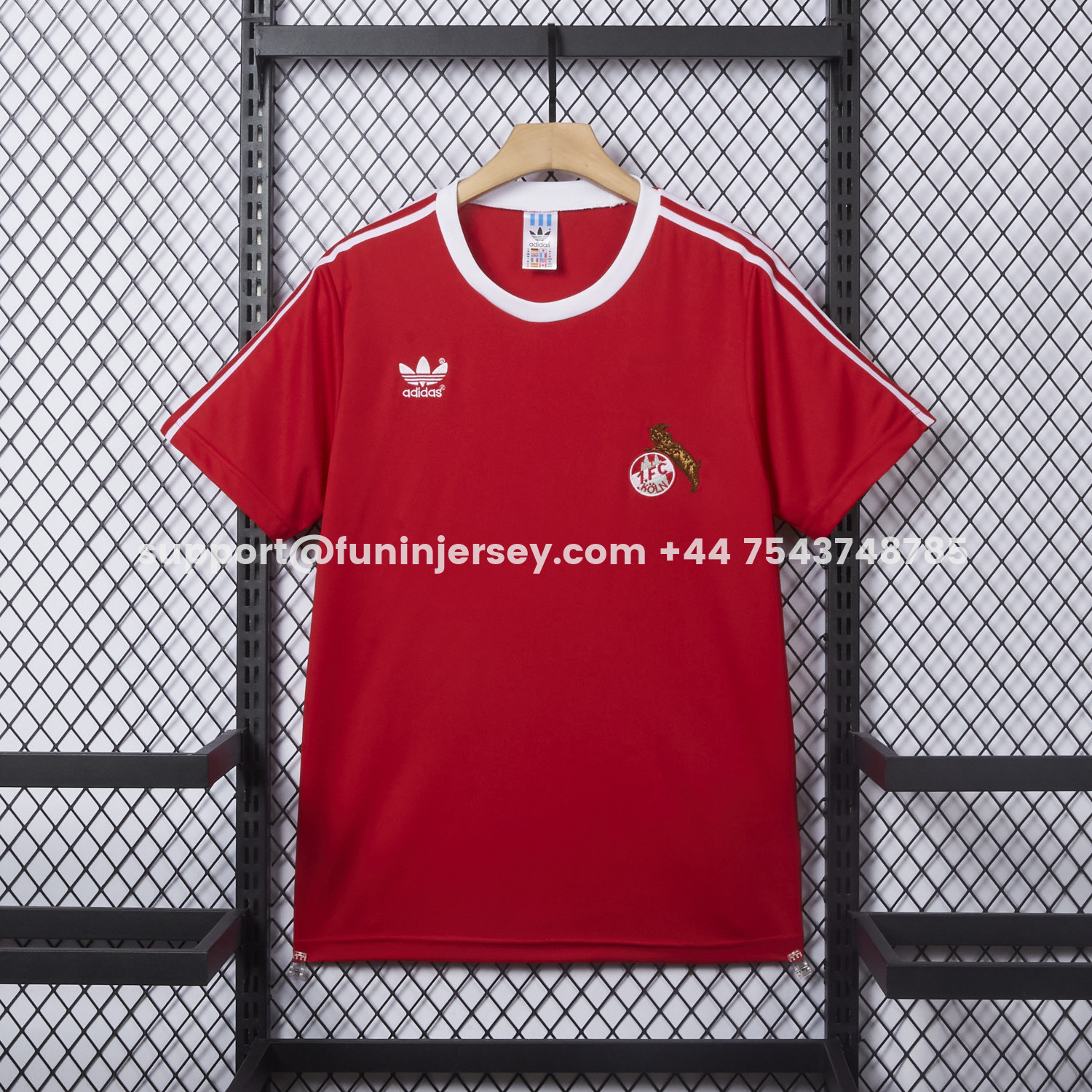 Funinjersey-Retro 1. FC Köln 1977-78 Home Red Jersey