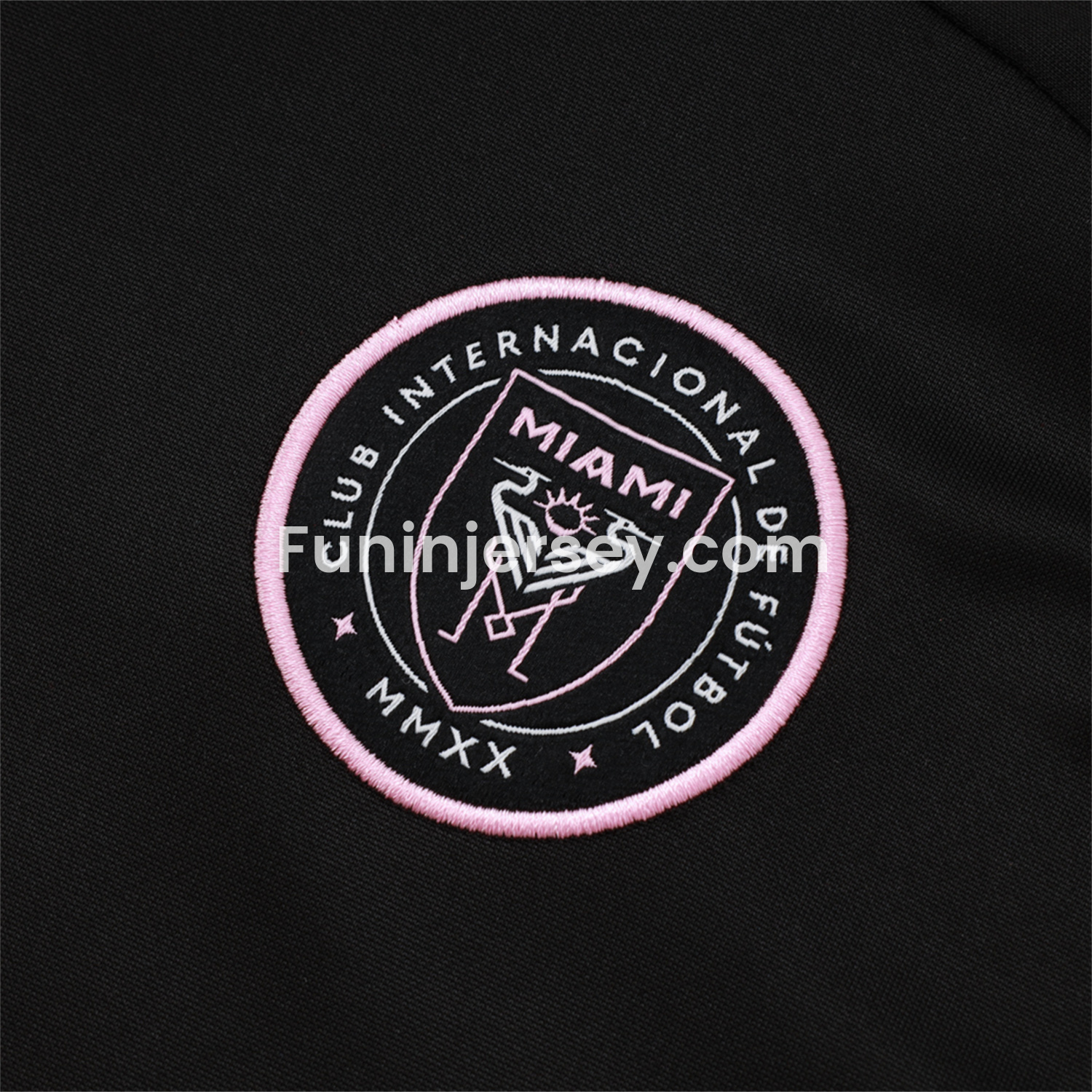 Funinjersey-INT M.A.M 25-26 Long Sleeves Training Set - Black Top & Black Pants