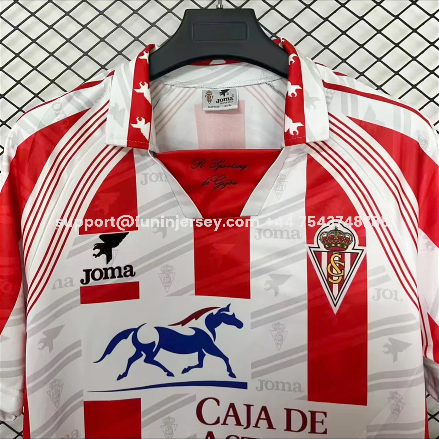 Funinjersey-Retro Sporting de Gijon 1995-96 Home Jersey
