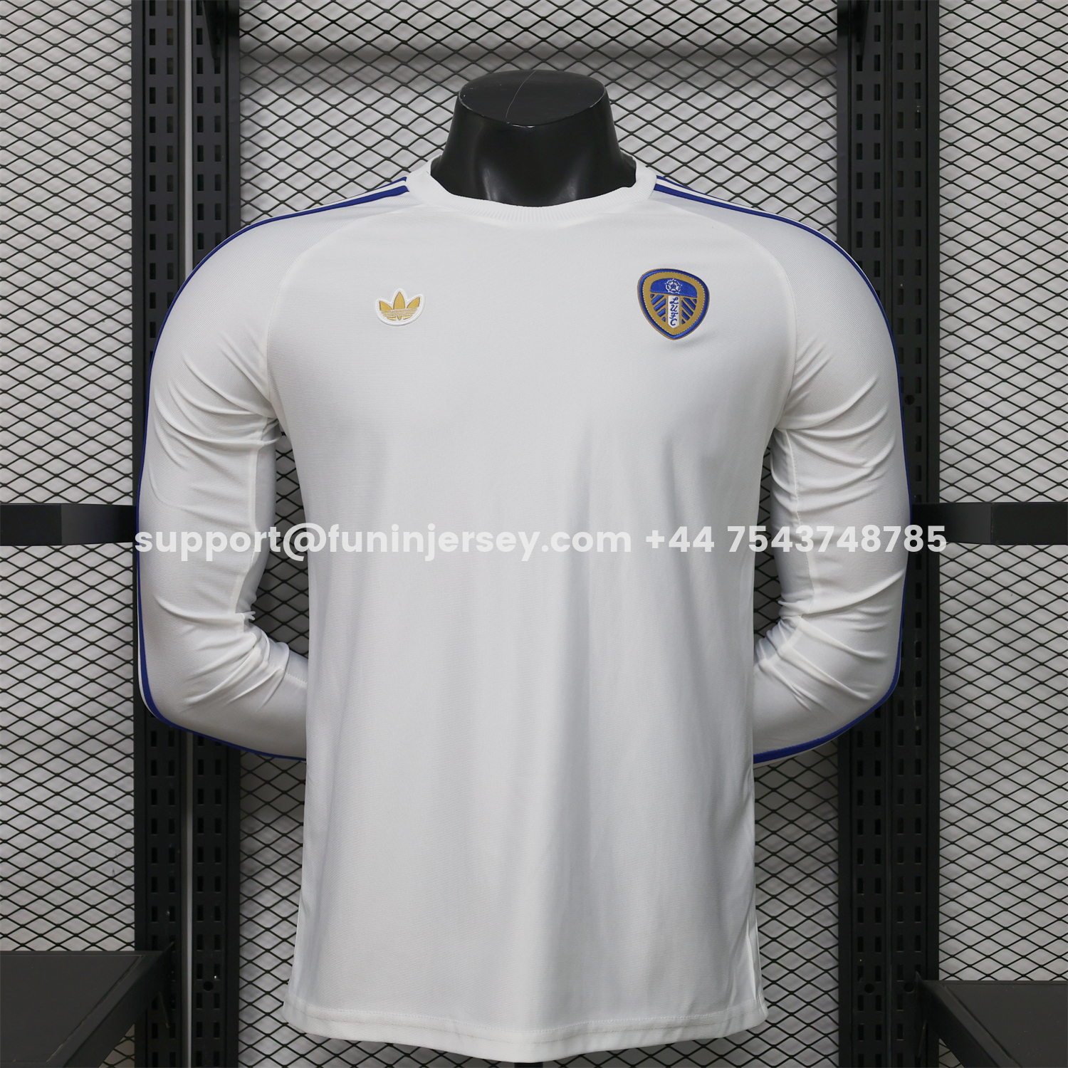 Funinjersey-Leeds United 25-26 Icon Travel Special White Long Sleeves Jersey - Player Version