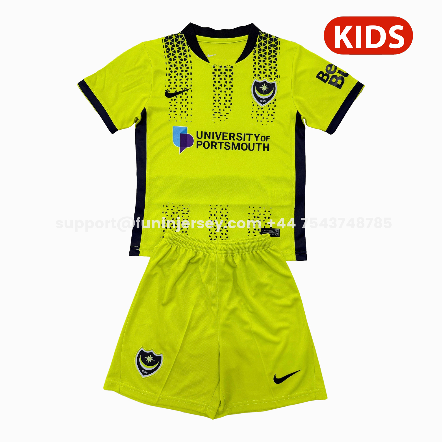 Funinjersey-Portsmouth 25-26 Third Kids Kit