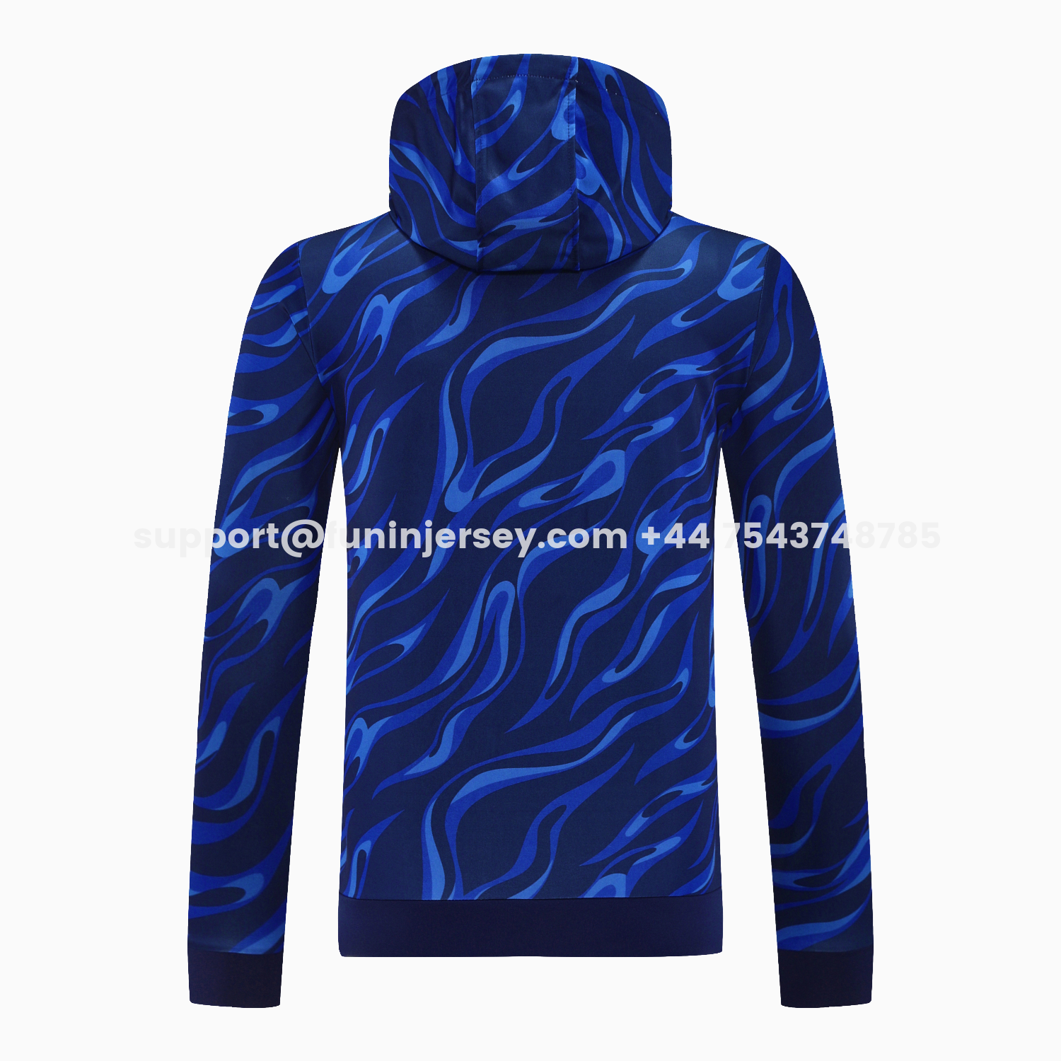 Funinjersey-Real Madrid 25-26 Training Hoodie Set - Blue Hoodie and Deep Blue Pants