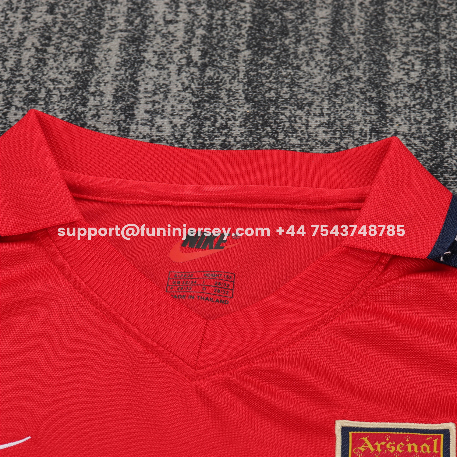 Funinjersey-Retro Arsenal 2001-02 Home Kids Kit