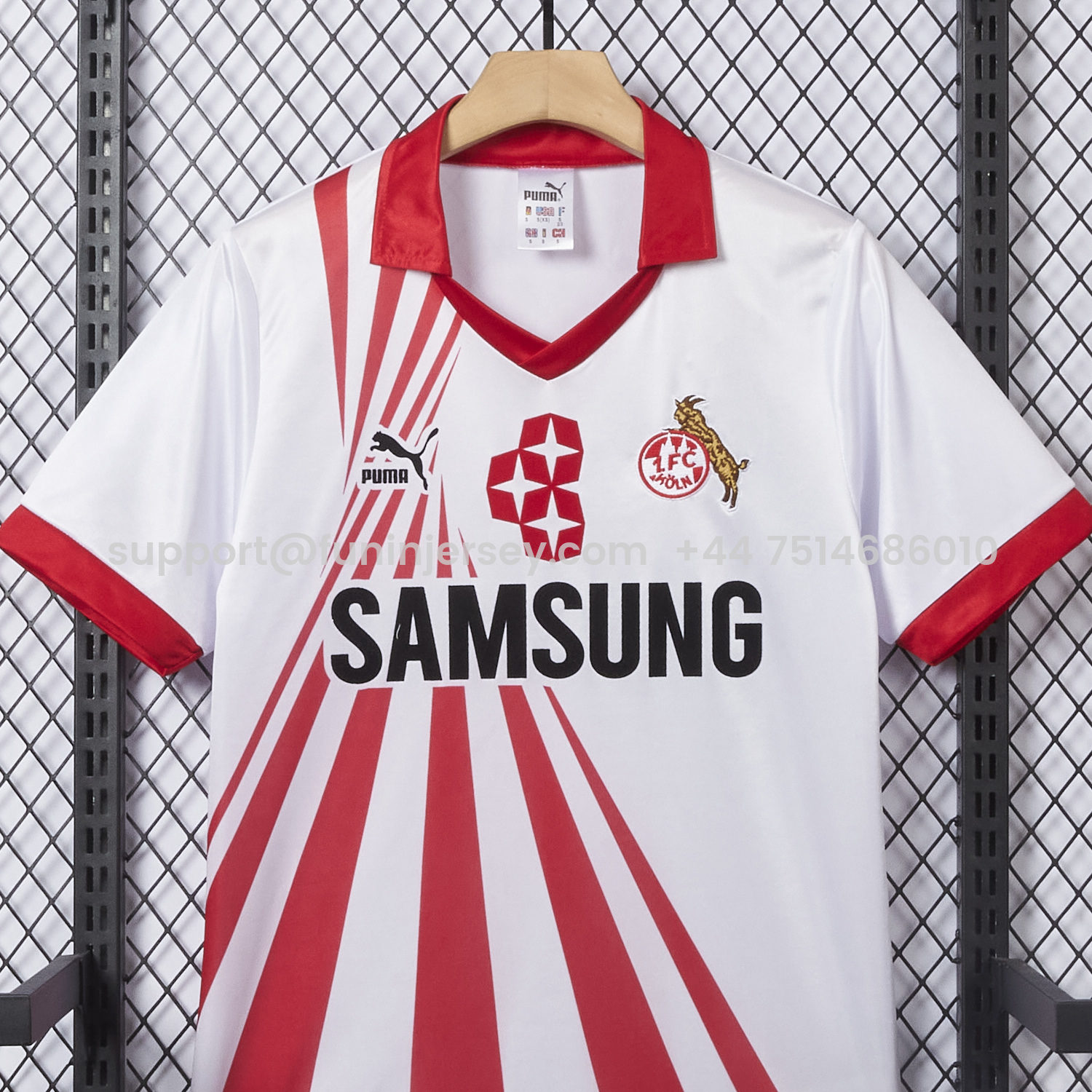 Funinjersey-Retro 1. FC Köln 1990-91 Home Jersey