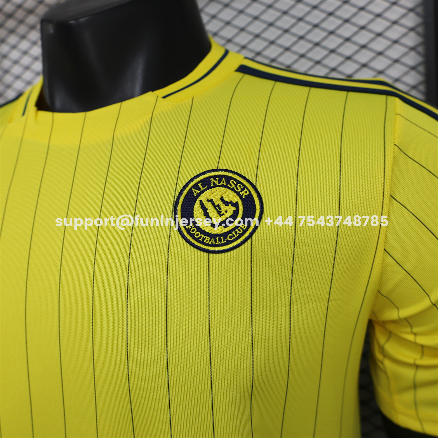 Funinjersey-Al Nassr Riyadh Victory 25-26 Terrace Icon Retro Casual Style Yellow Jersey - Player Version