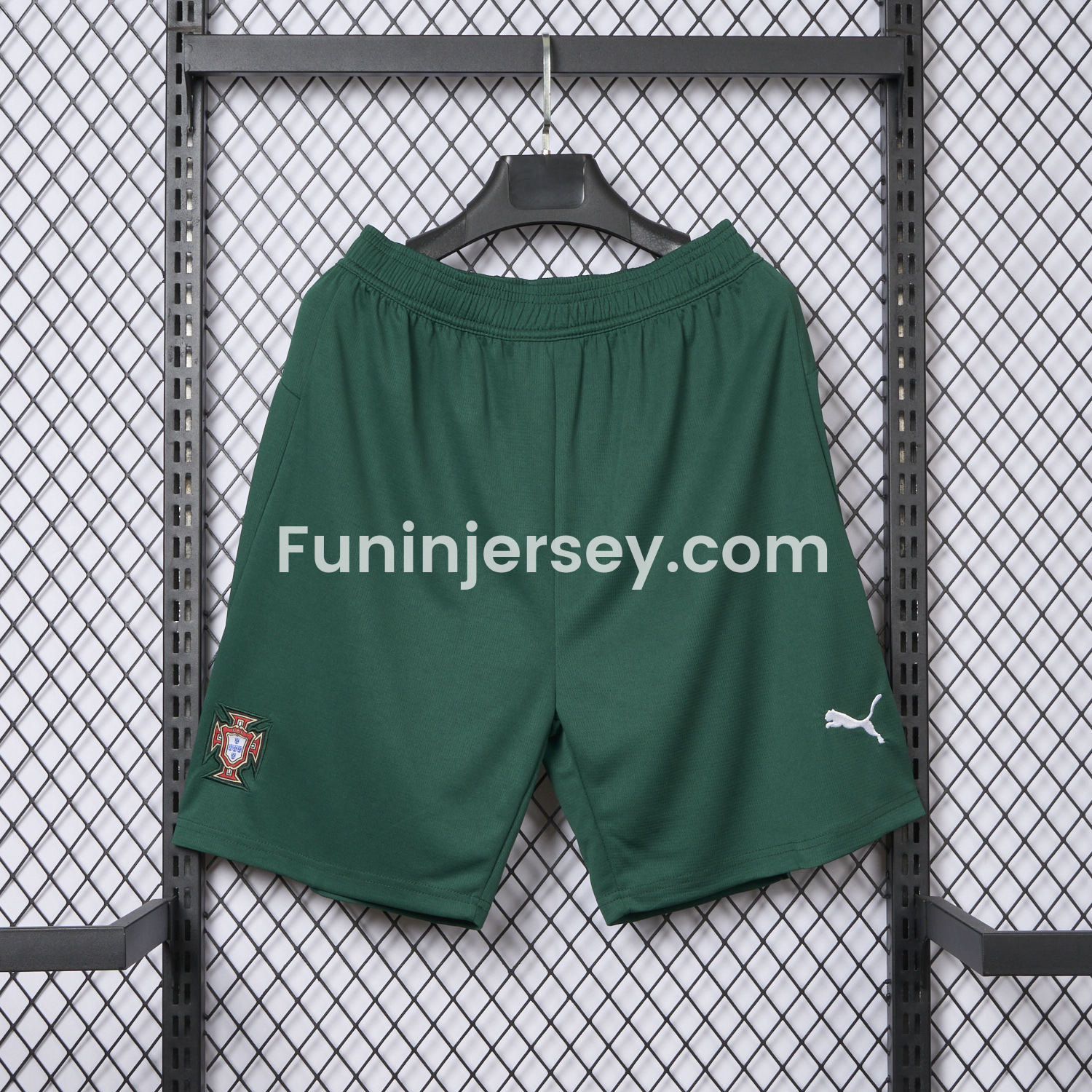 Funinjersey-Portugal 25-26 Home Green Shorts - Fans Version