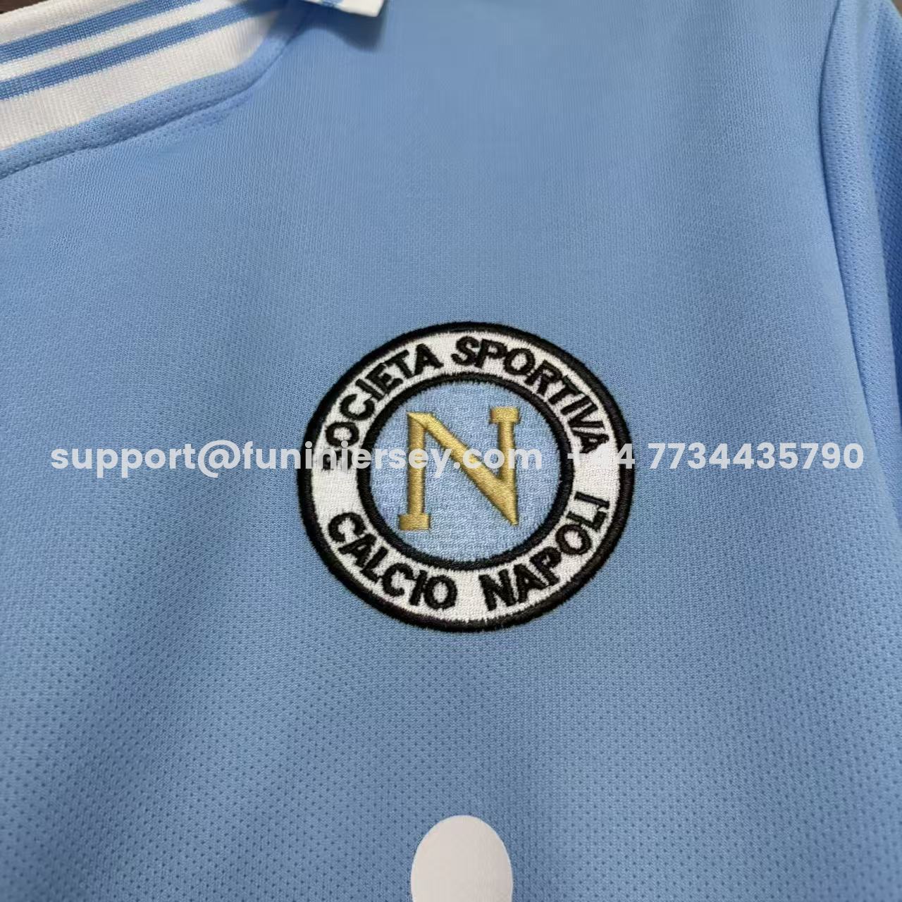 Funinjersey-Retro Napoli 1987-88 Home 2 Blue Jersey