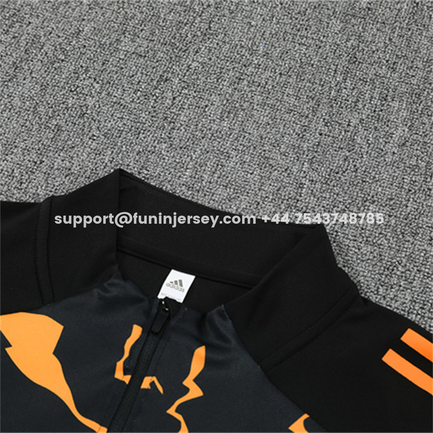 Funinjersey-Real Madrid 25-26 Long Sleeve Training Set - Player Version - Yellow Pattern Black Top and Black Pants