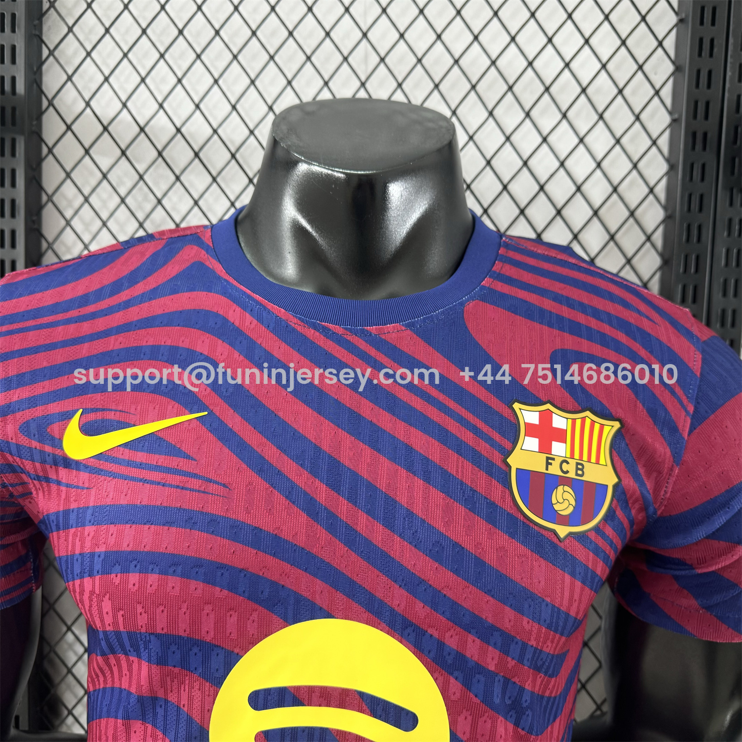 Funinjersey-Barcelona 25-26 Red & Blue Contours Special Jersey - Player Version