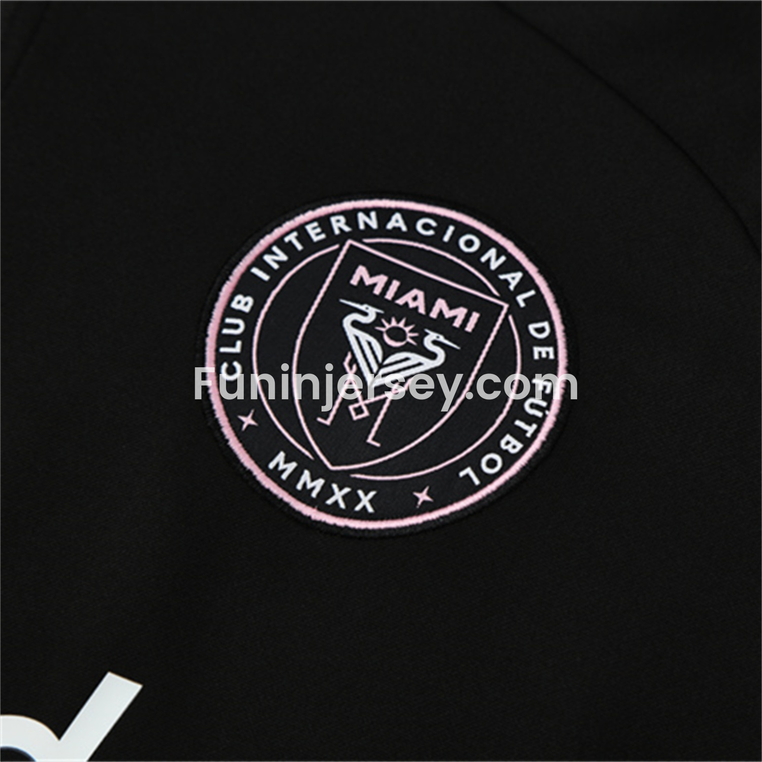 Funinjersey-INT M.A.M 25-26 Kid Long Sleeves Training Set - Black Top & Black Pants