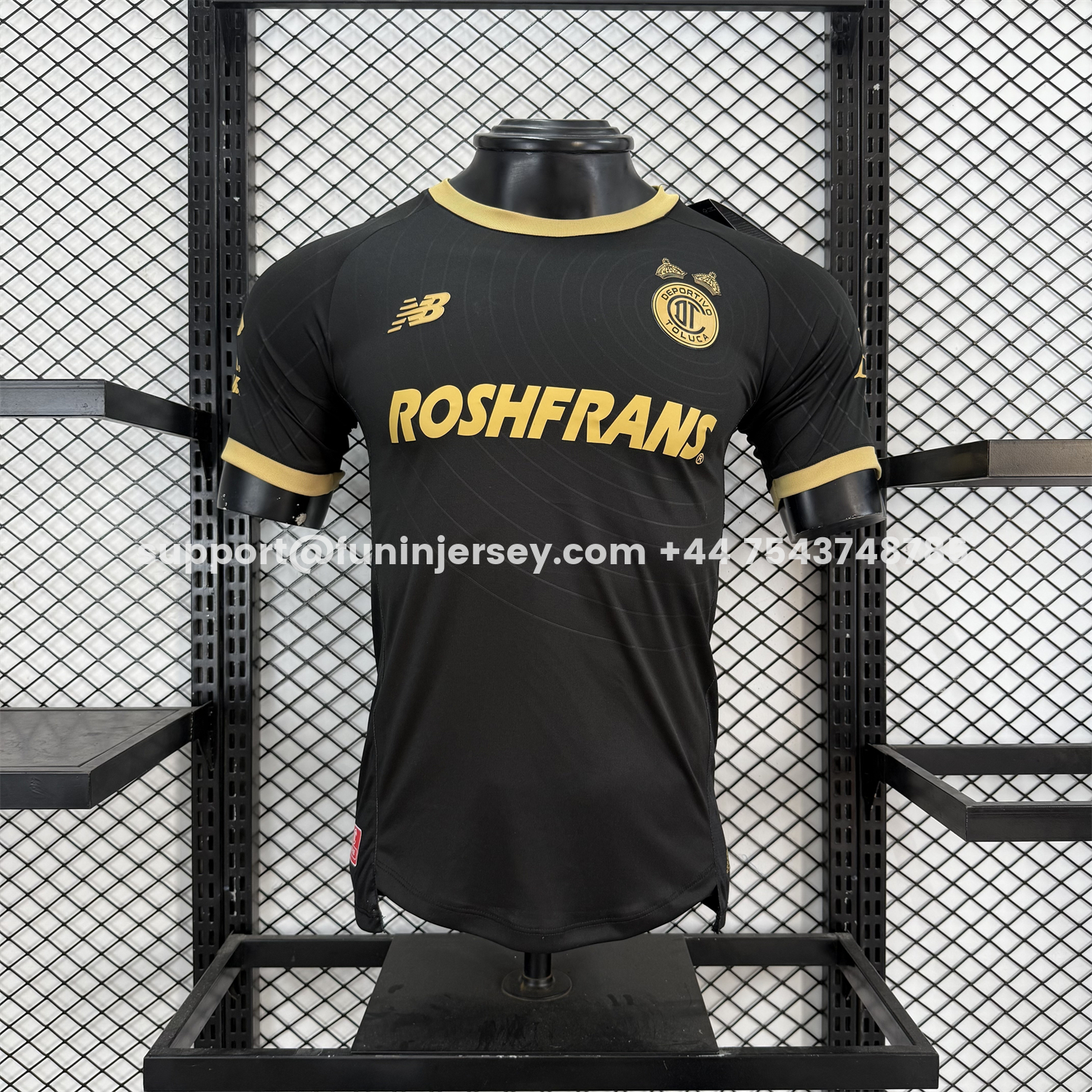 Funinjersey-【The Double Winners】Toluca 25-26 Black Special Jersey - Player Version