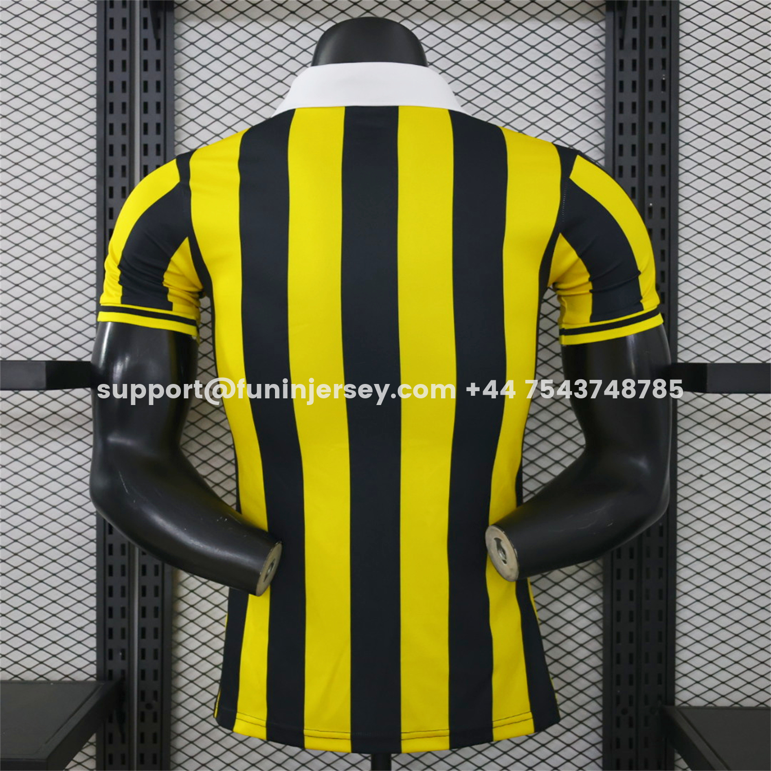 Funinjersey-Al Ittihad Jeddah United 26-27 Yellow Black Stripes Special Jersey - Player Version