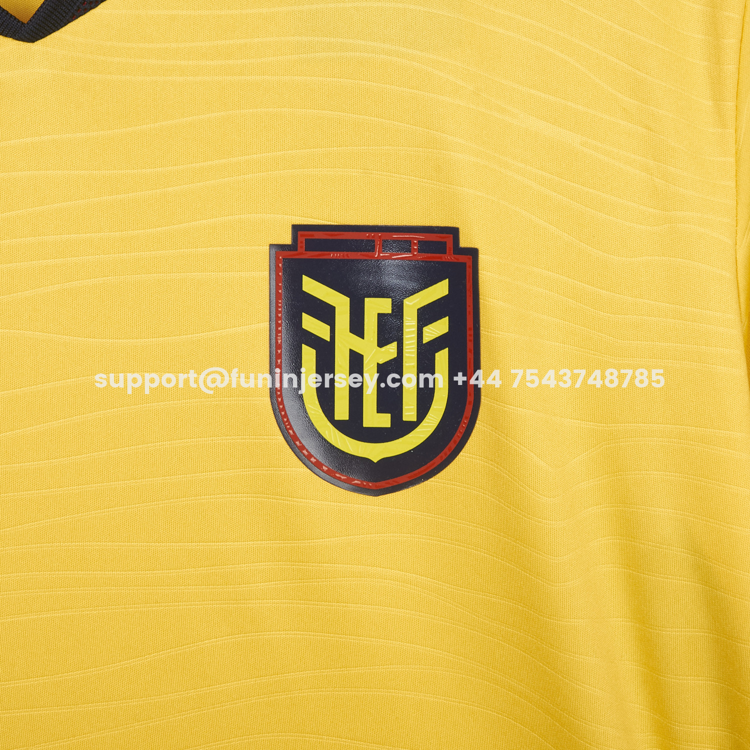Funinjersey-Ecuador 2026 Home Yellow Jersey - Fans Version