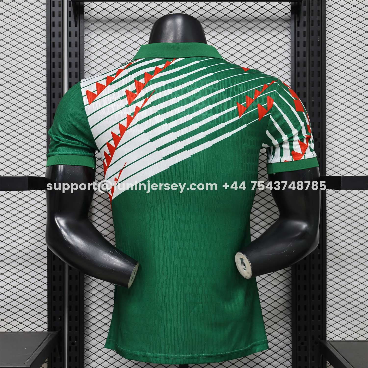 Funinjersey-Mexico 2026 Red-White Stripes Green Special Jersey - Player Version