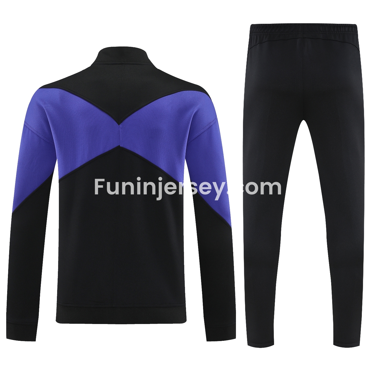 Funinjersey-Barcelona 25-26 Jacket Training Tracksuit - Black Purple Jackets & Black Pants