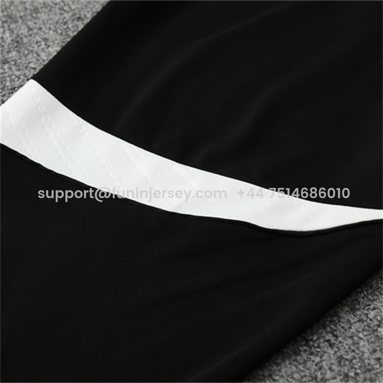 Funinjersey-Liver.pool 25-26 Long Sleeve Training Set - White Top & Black Pants