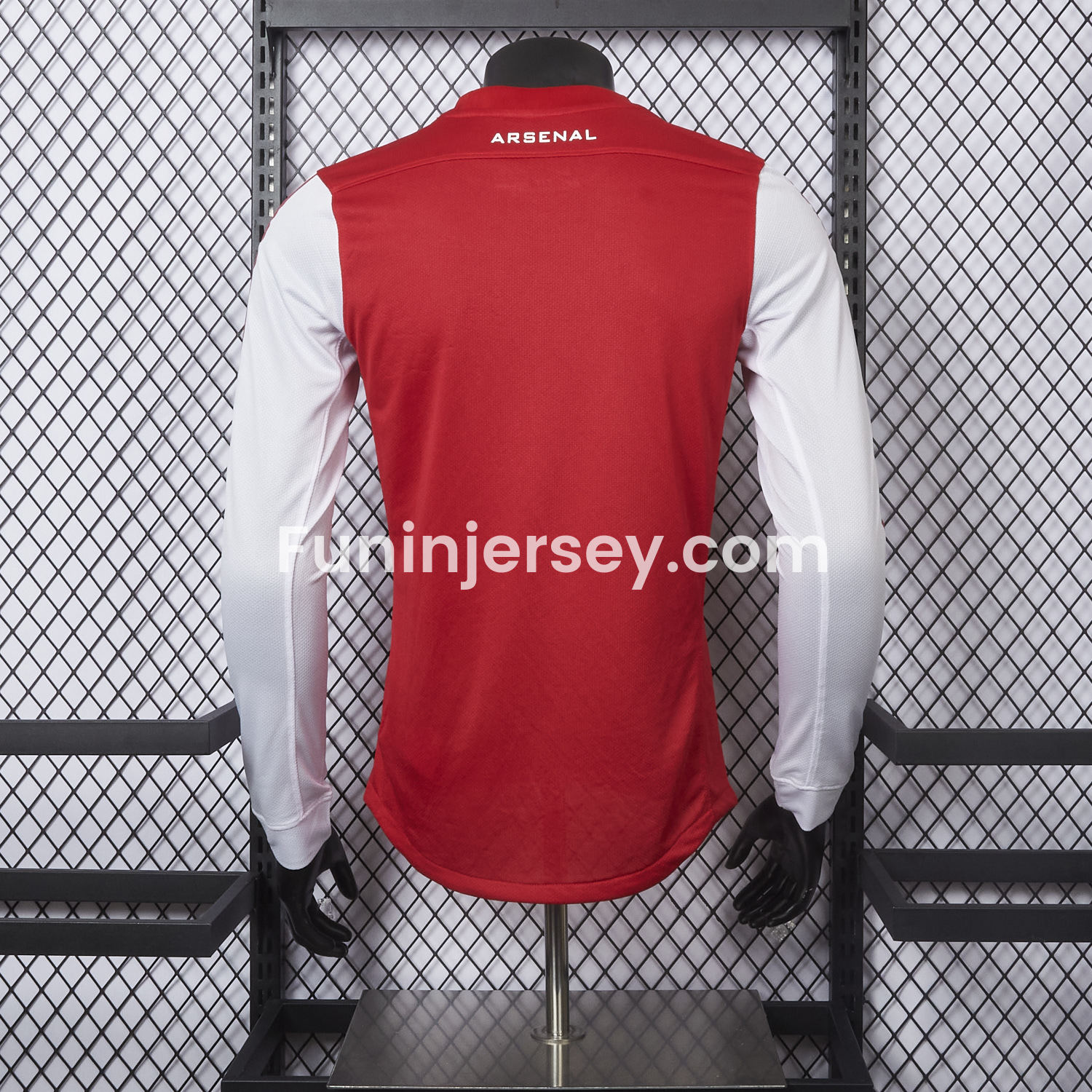 Funinjersey-Retro Arsenal 2011-12 Home Long Sleeve Jersey - Player Version